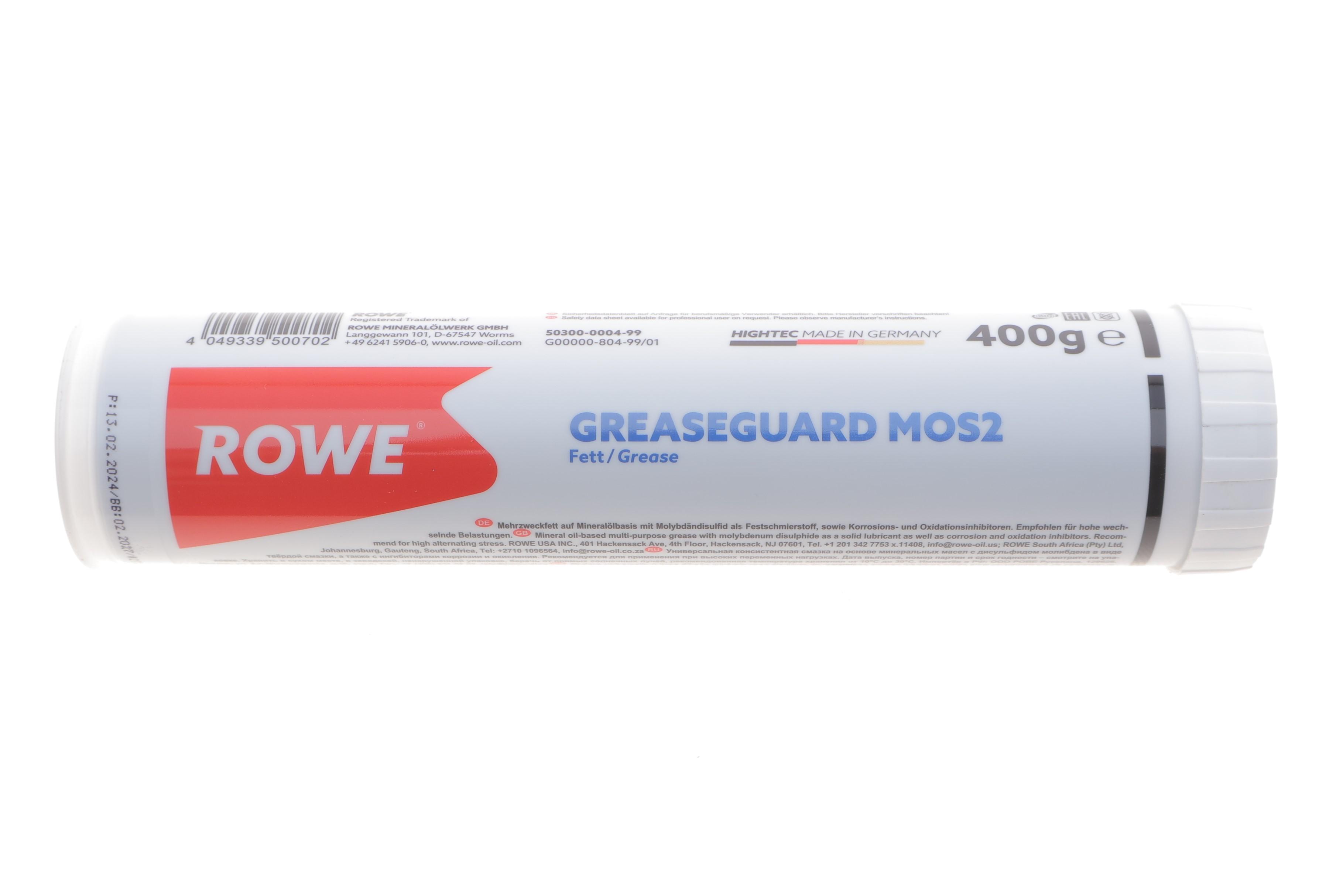 Змазка для підшипників HIGHTEC GREASEGUARD MOS2 (400g) (KPF 2 K -30) -30 °C до +130 °C (колір - чорний)