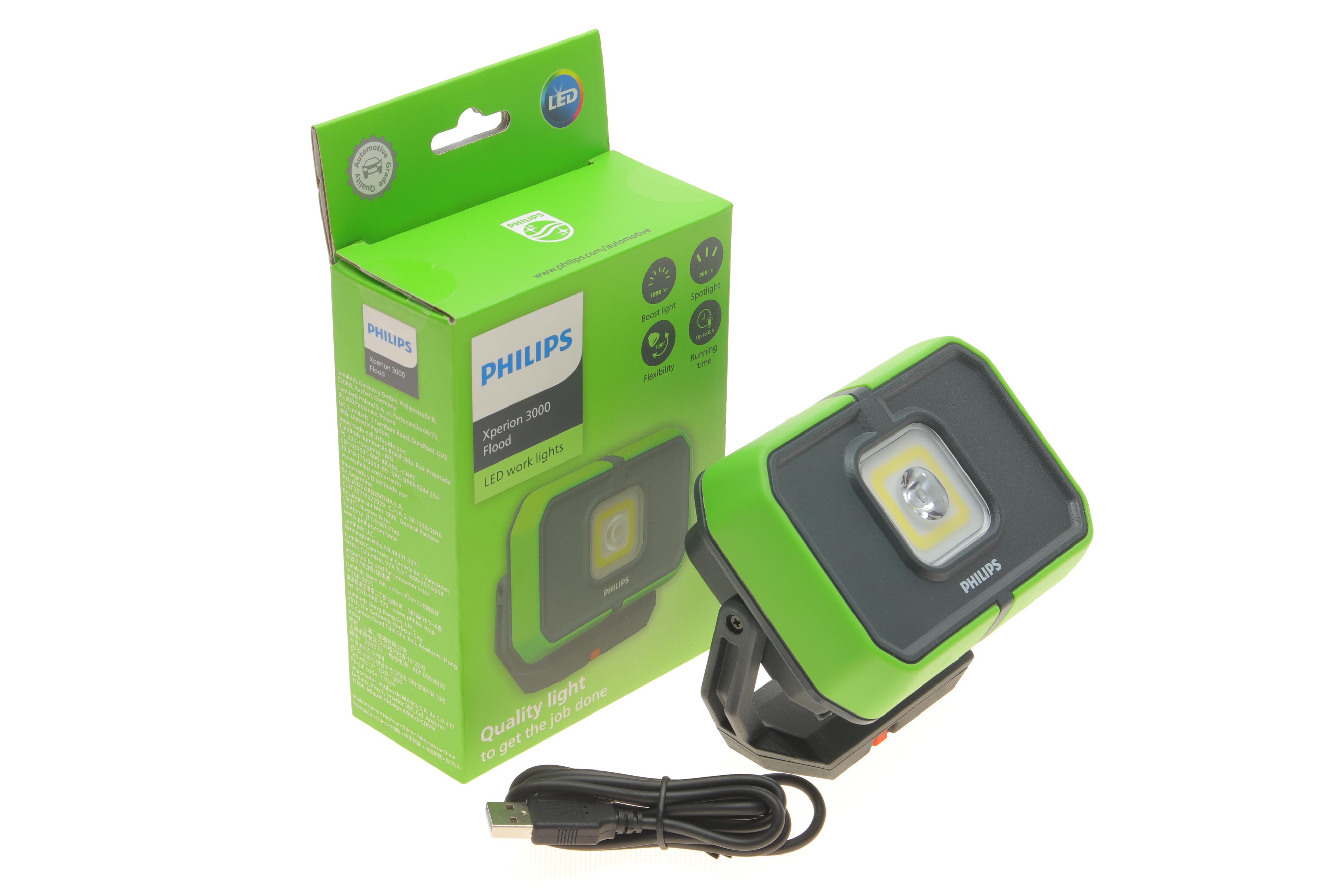 Ліхтарик-прожектор Xperion 3000 Flood (6000K/режими 100lm/500lm/300lm/поворот 180°/гачок 180°/магніт/Power Bank)