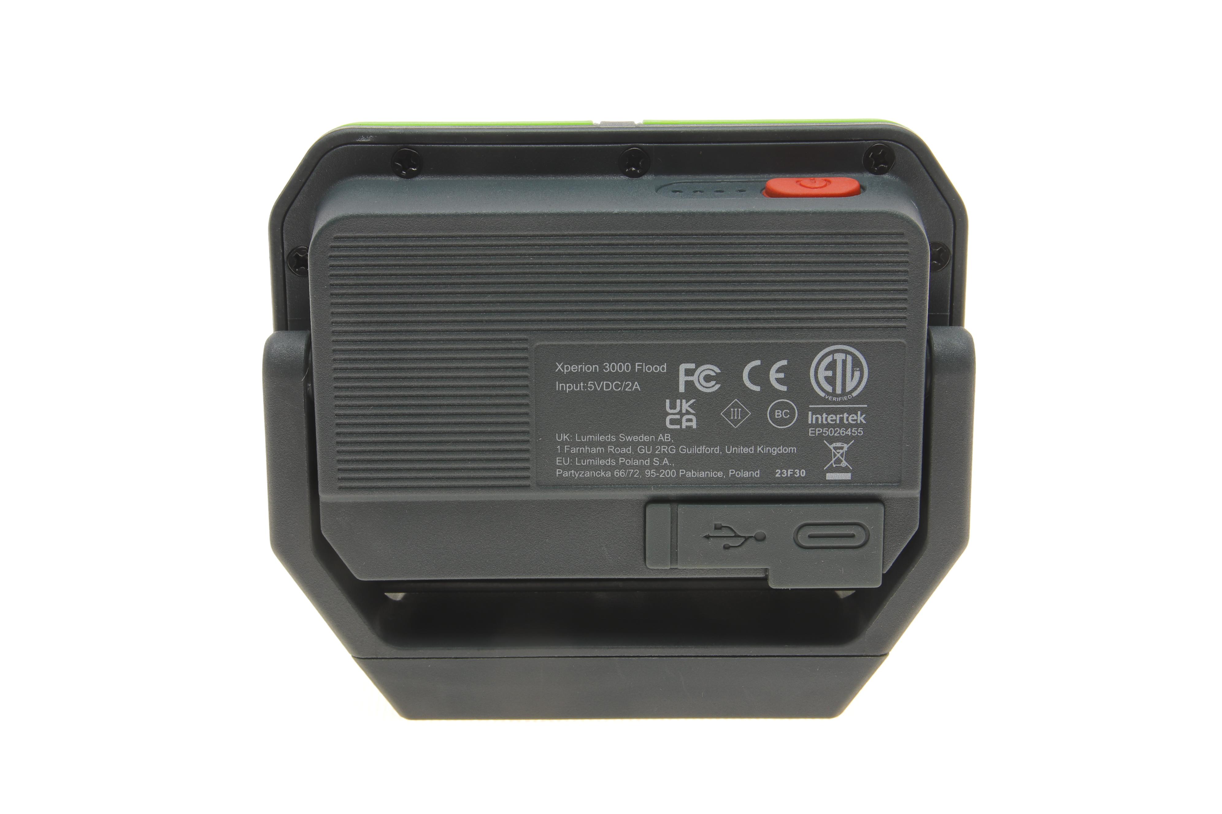 Ліхтарик-прожектор Xperion 3000 Flood (6000K/режими 100lm/500lm/300lm/поворот 180°/гачок 180°/магніт/Power Bank)