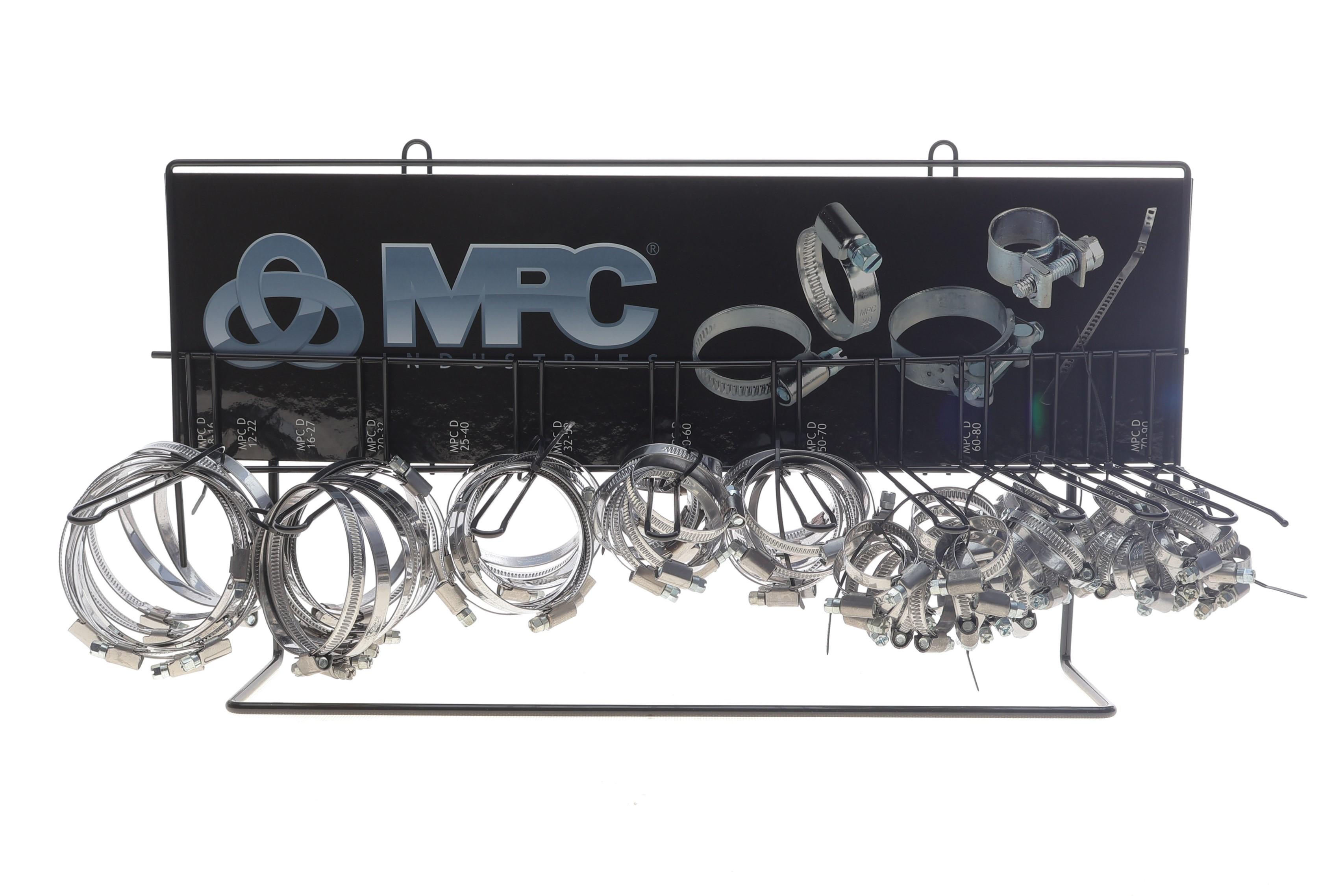 Стенд для хомутів TRIDON (з хомутами)(10 видів по 10шт) (275*560*185 мм)