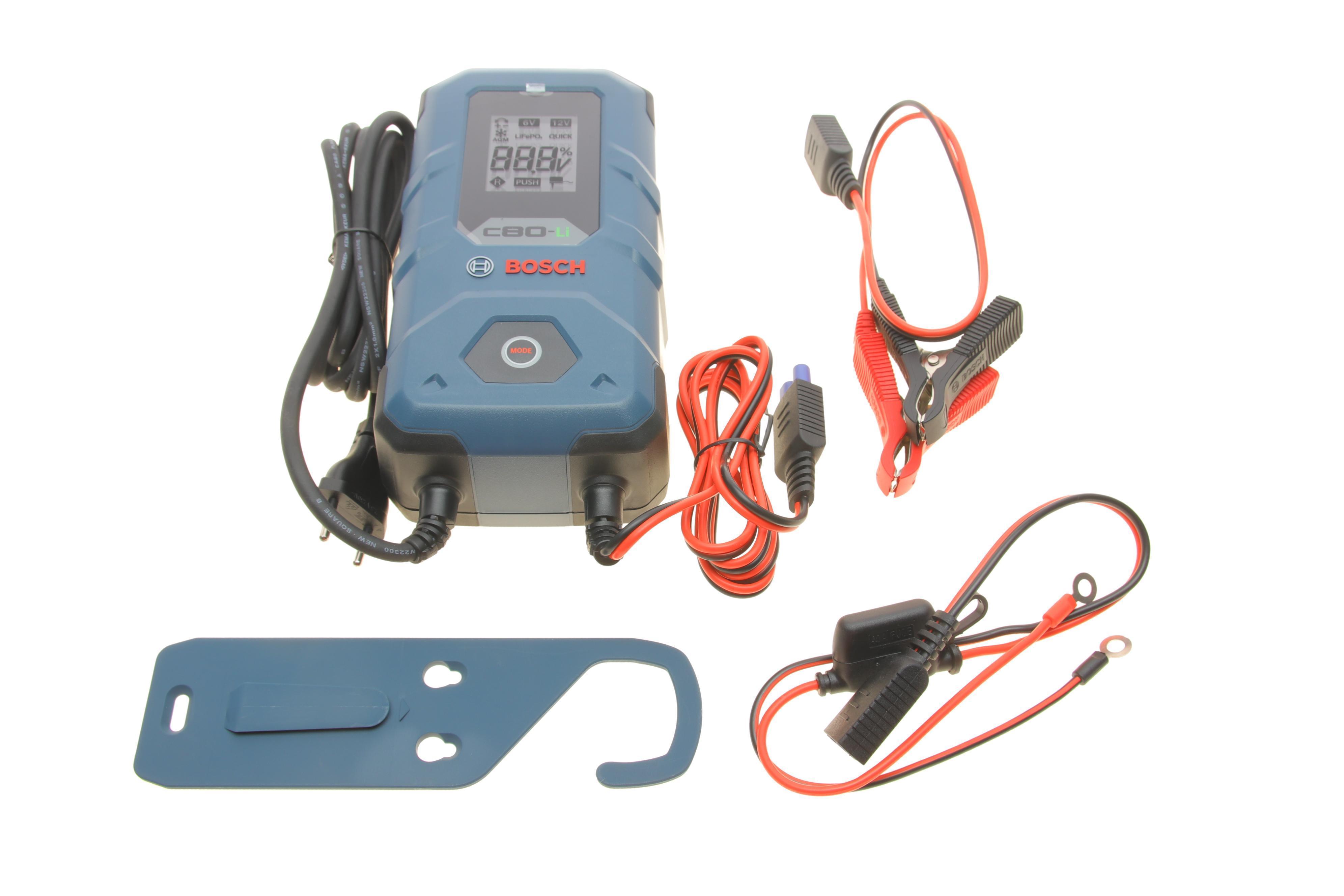 Зарядний пристрій  C80-Li (6V/12V) (14Ah до 400Ah) 15A (EFB/GEL/VRLA/AGM/LiFePO4) з підтримкою заряду