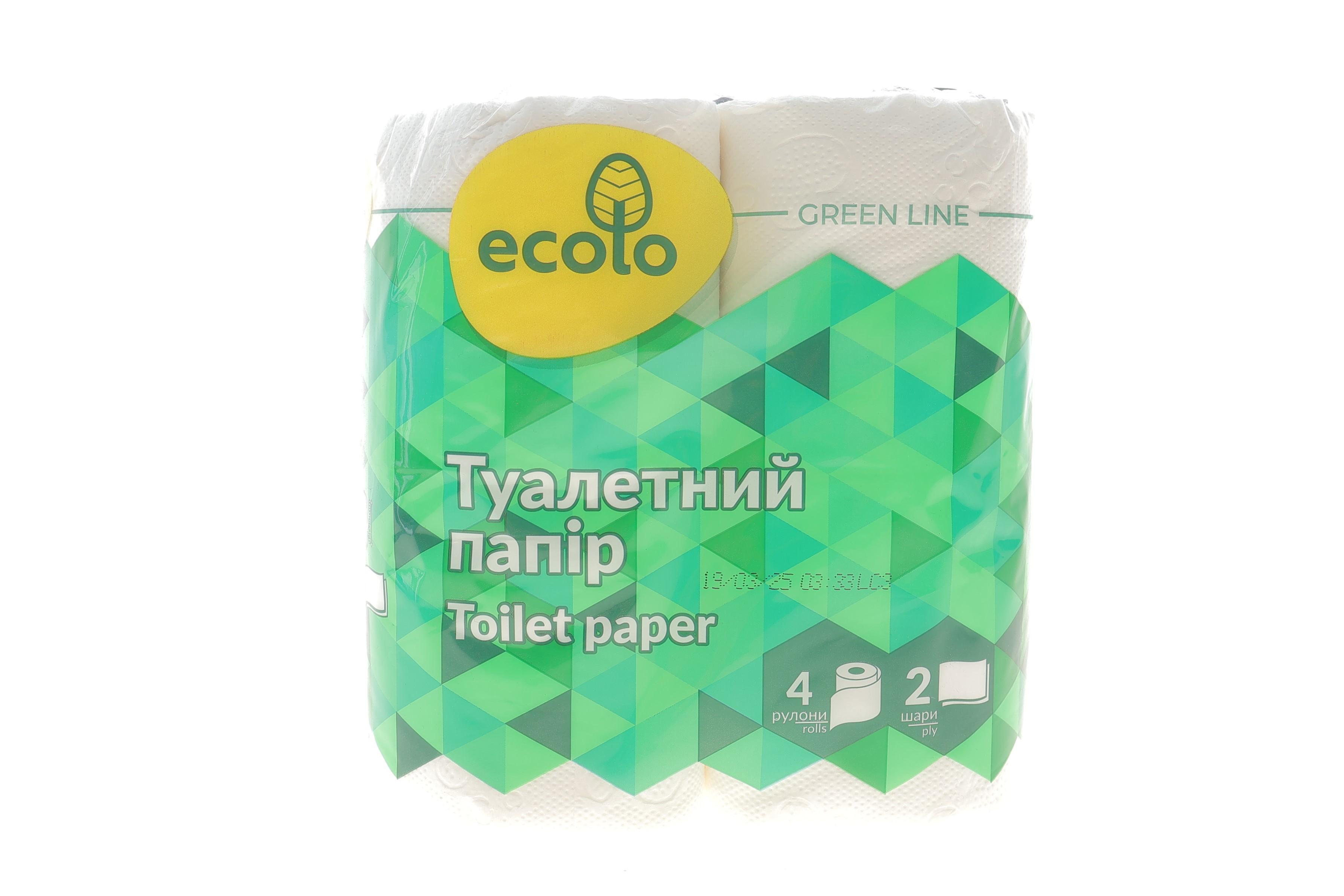 Папір туалетний Еколо 4шт