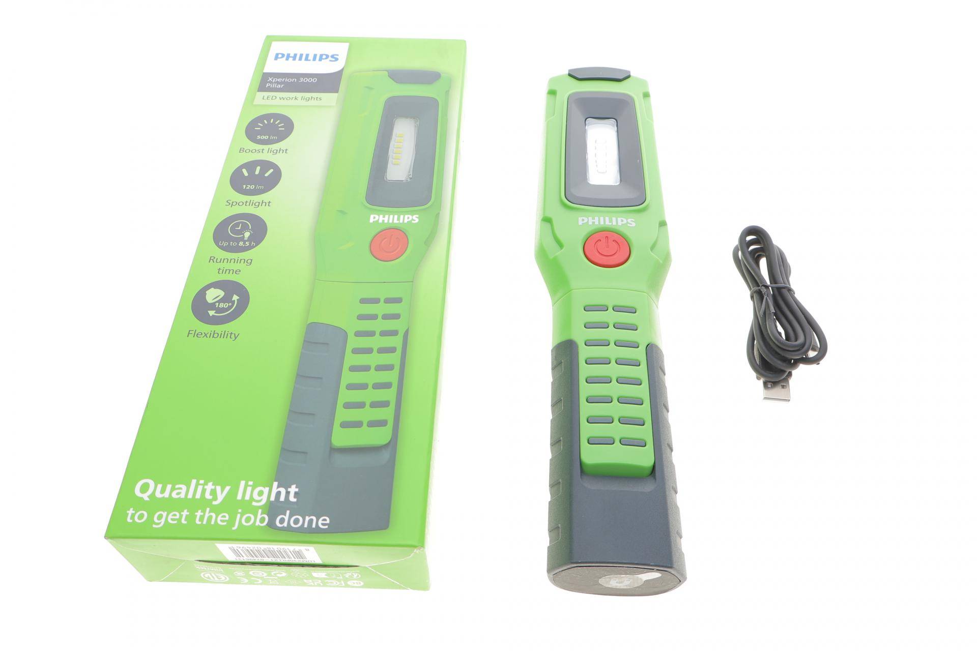 Ліхтарик інспекційний Xperion 3000 Pillar (6000K/режими 500lm/200lm/120lm/поворот 180°/нахил 90°/2 гачки 360°/3 магніти)