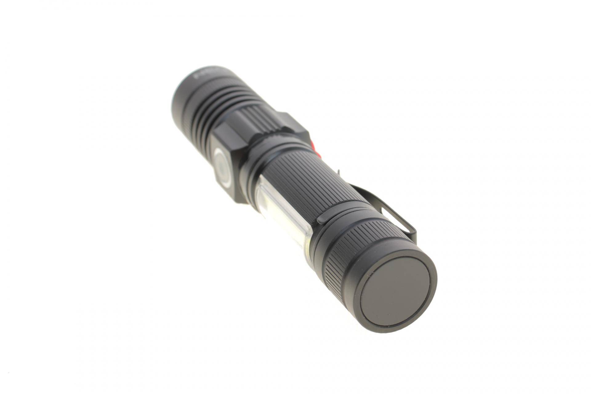 Ліхтарик акумуляторний 800Lm 2IN1 CREE T6 LED+COB/10W (USB)