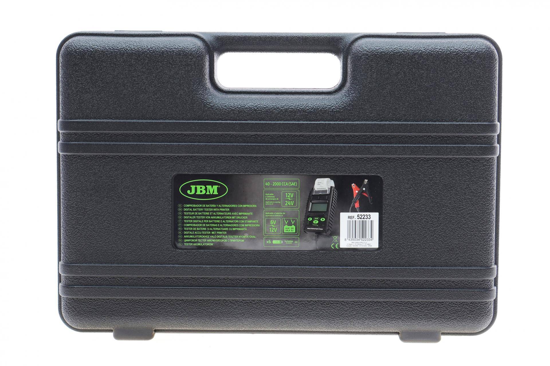 Тестер акумуляторів цифровий 12-24V з принтером