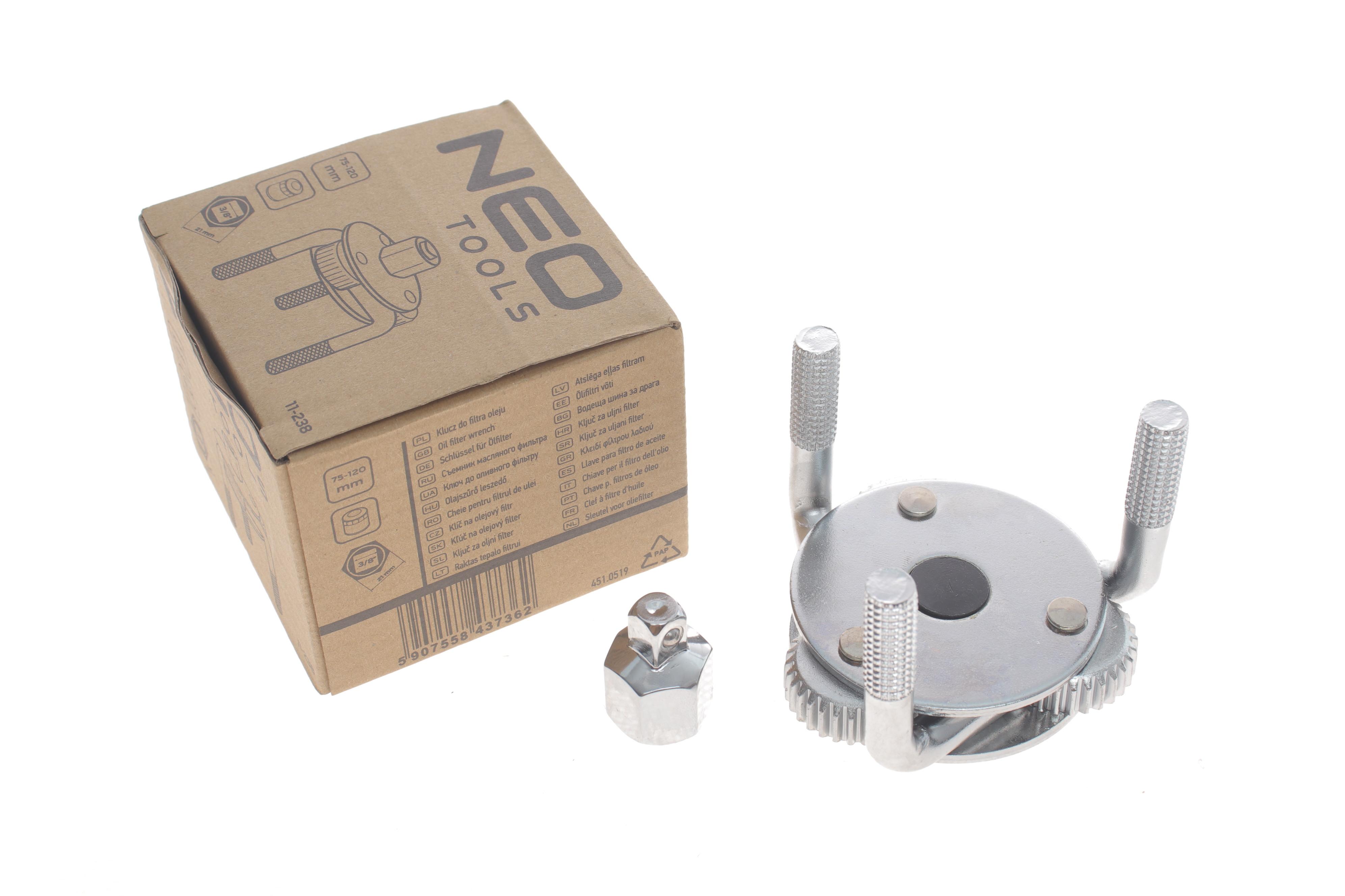 Знімач фільтру масляного (d=75-120mm) (3/8" і 1/2")