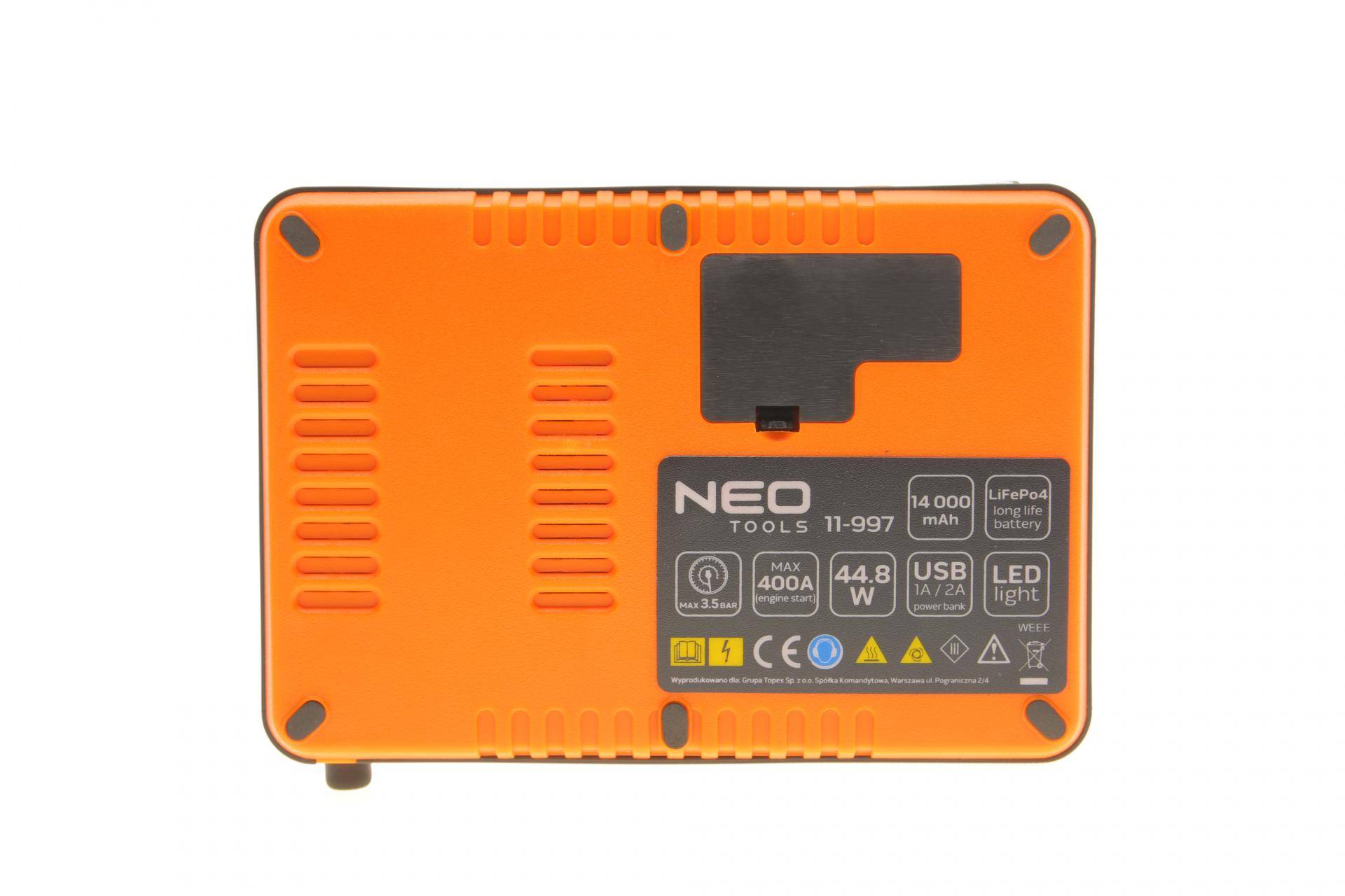 Пусковий пристрій Jumpstarter (Powerbank 14 000 mAh/ліхтар LED/компресор 3.5 Bar)