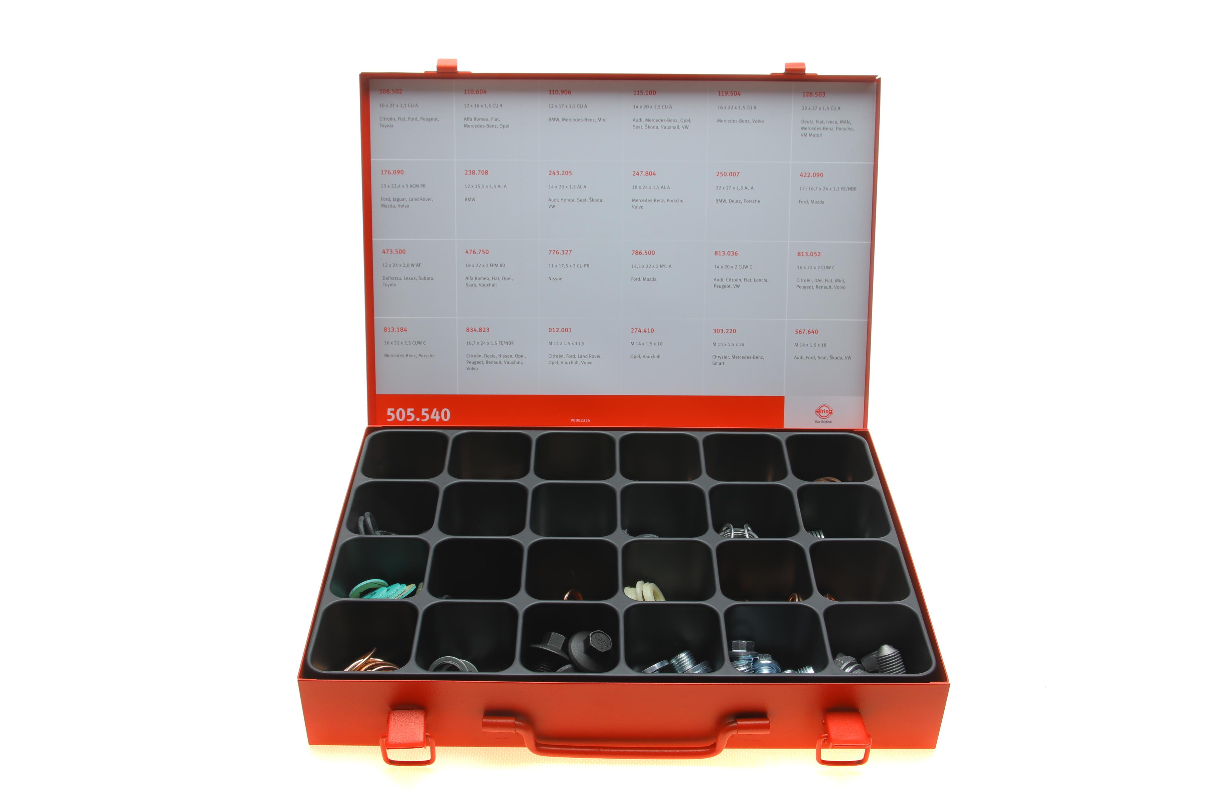 Набір шайб мідних і пробок 98 од.