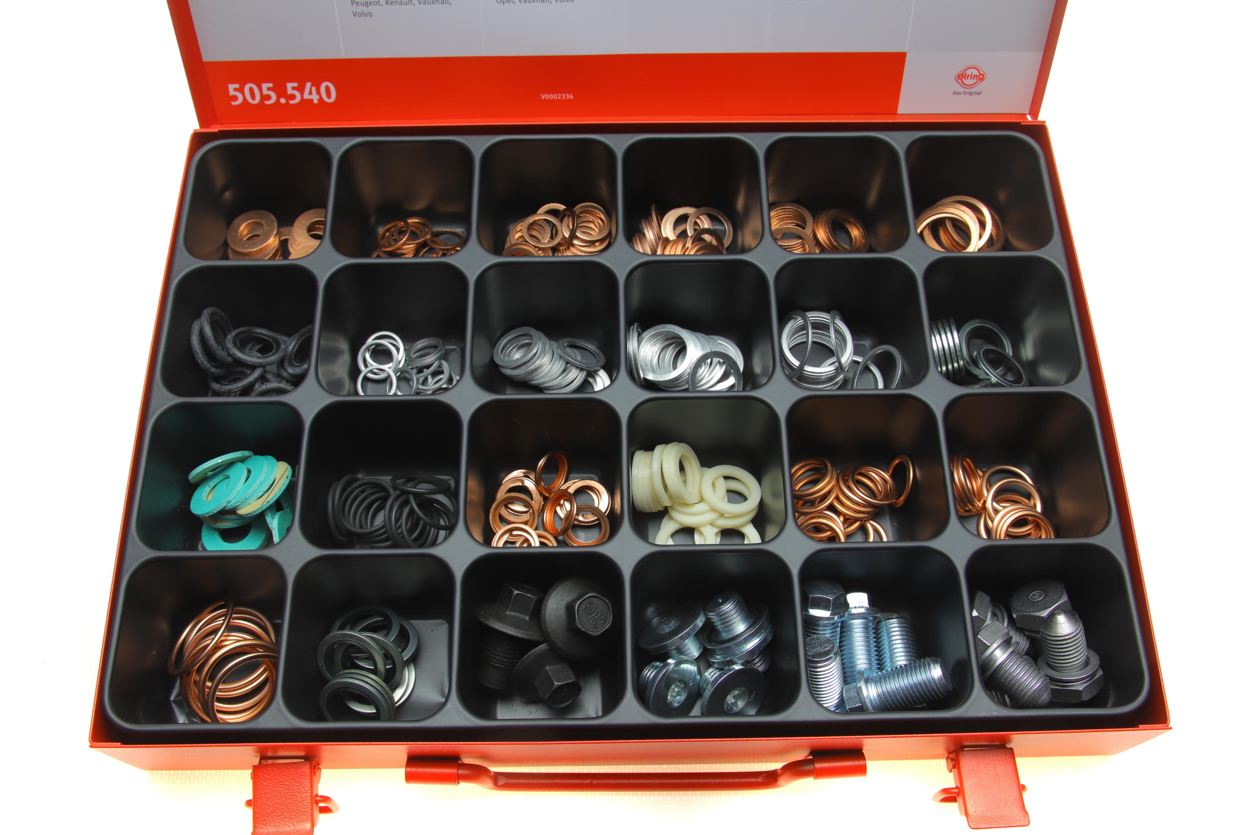 Набір шайб мідних і пробок 98 од.