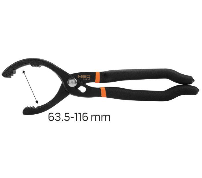 Ключ регульований для зняття фільтра масляного (d=63.5-116mm)