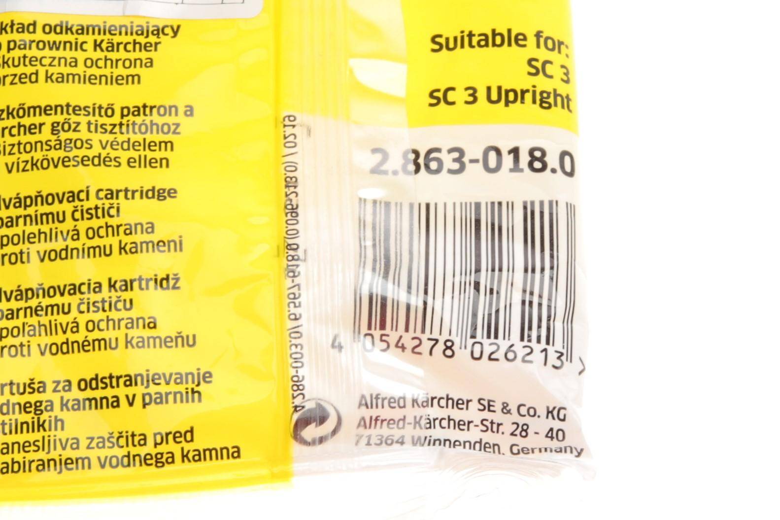 Фільтр від накипу (для пароочищувачів SC 3)