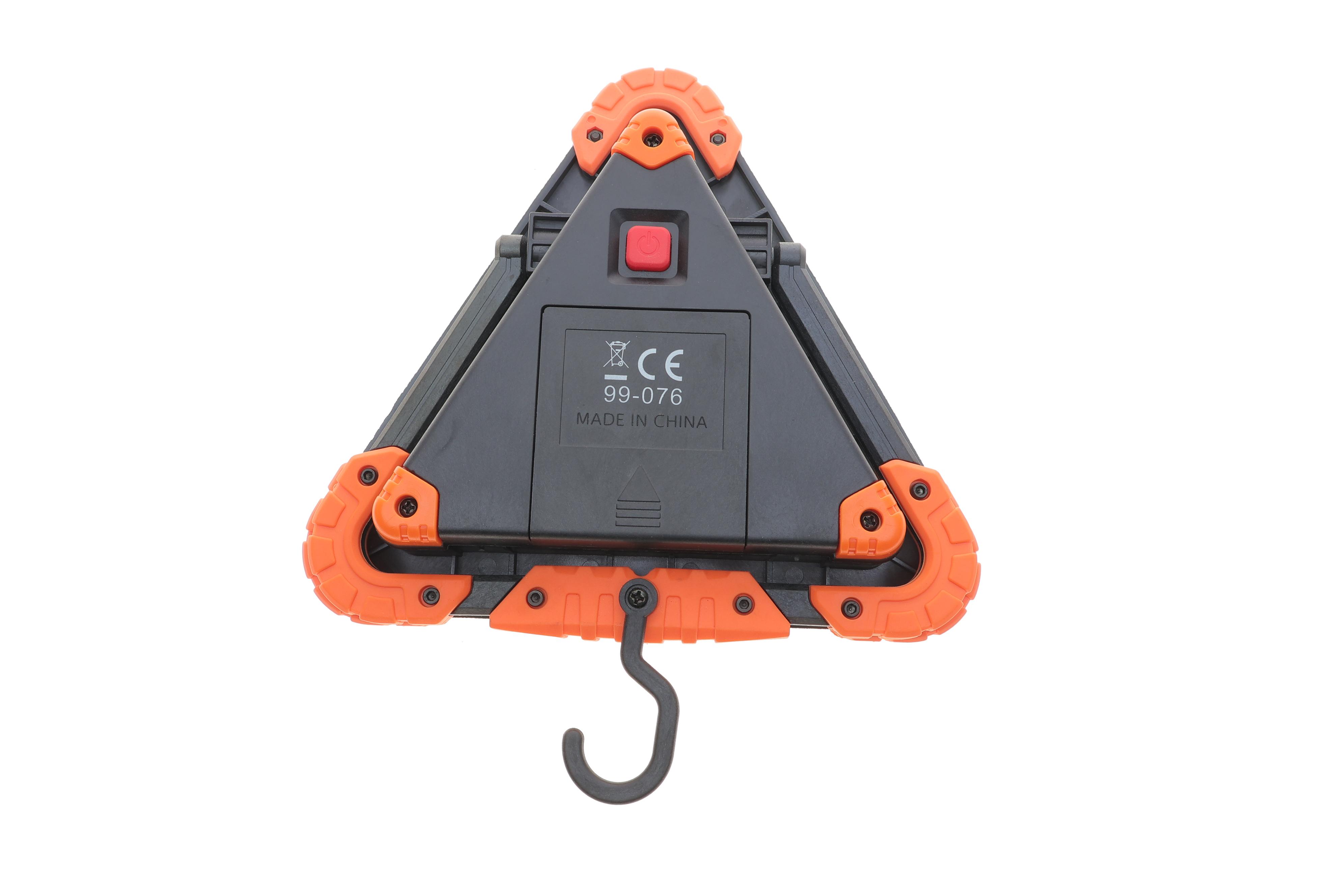 Ліхтарик-лампа+попереджувальний трикутник 2в1 акумуляторний 800 Lm/10W/4xAA)