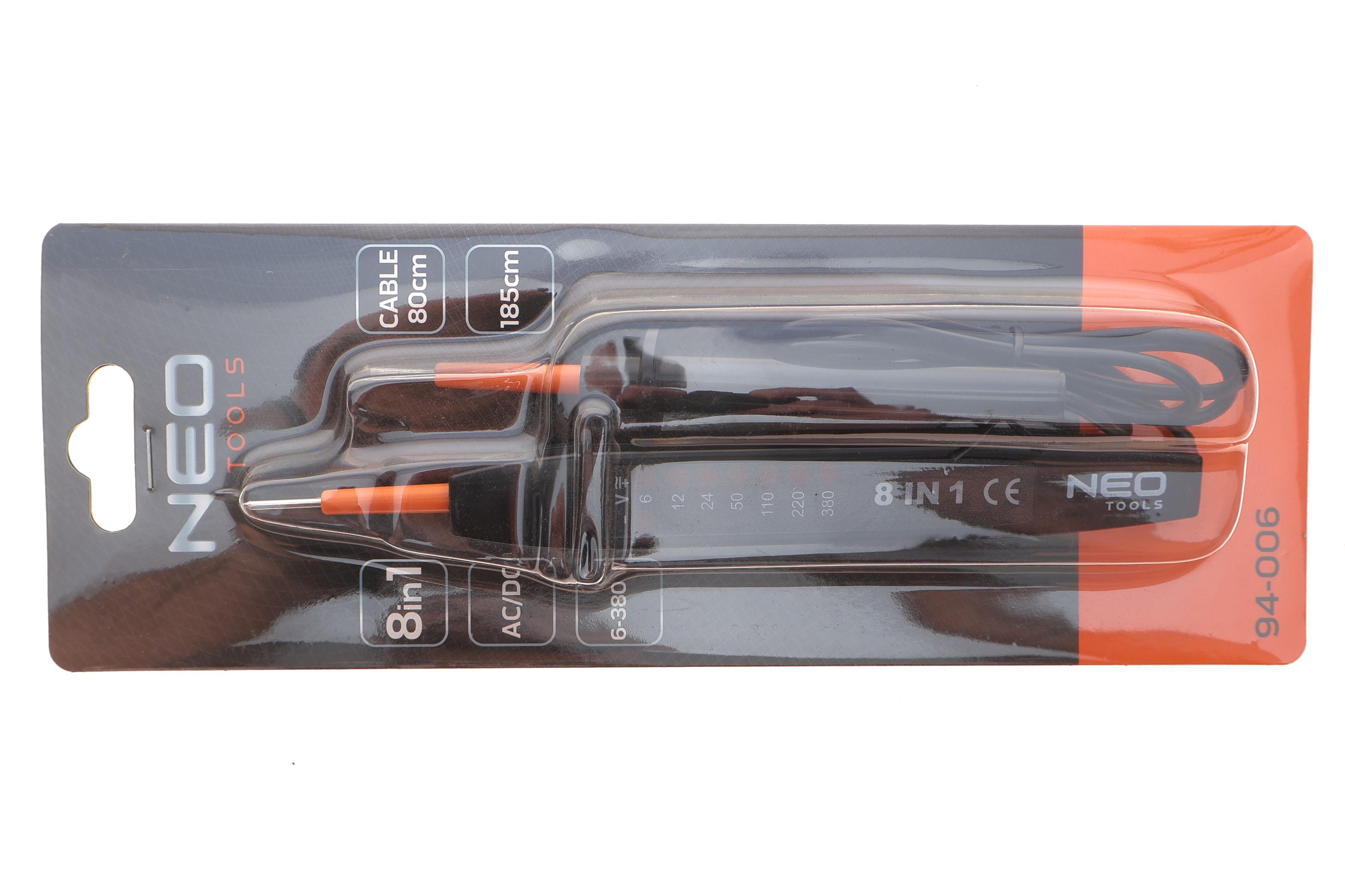 Тестер напруги цифровой 6-380V (багатофункціональний)