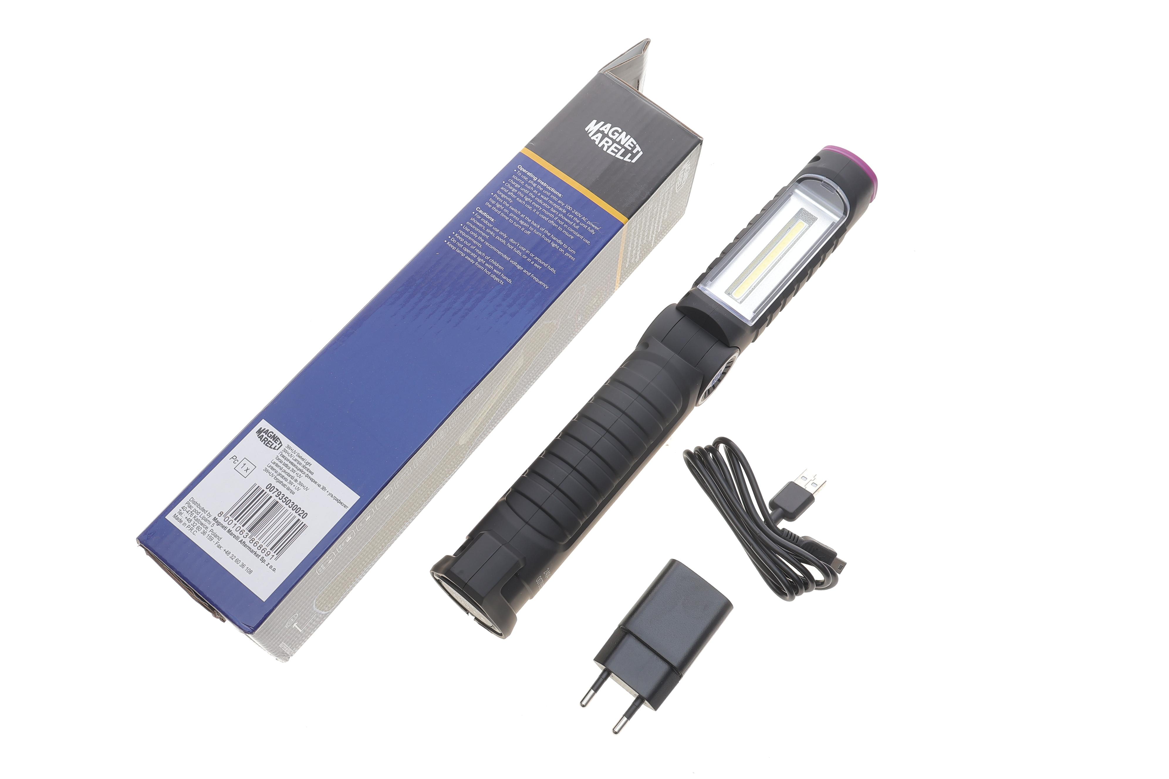 Ліхтарик інспекційний (240Lm/3W+UV) (mini USB)