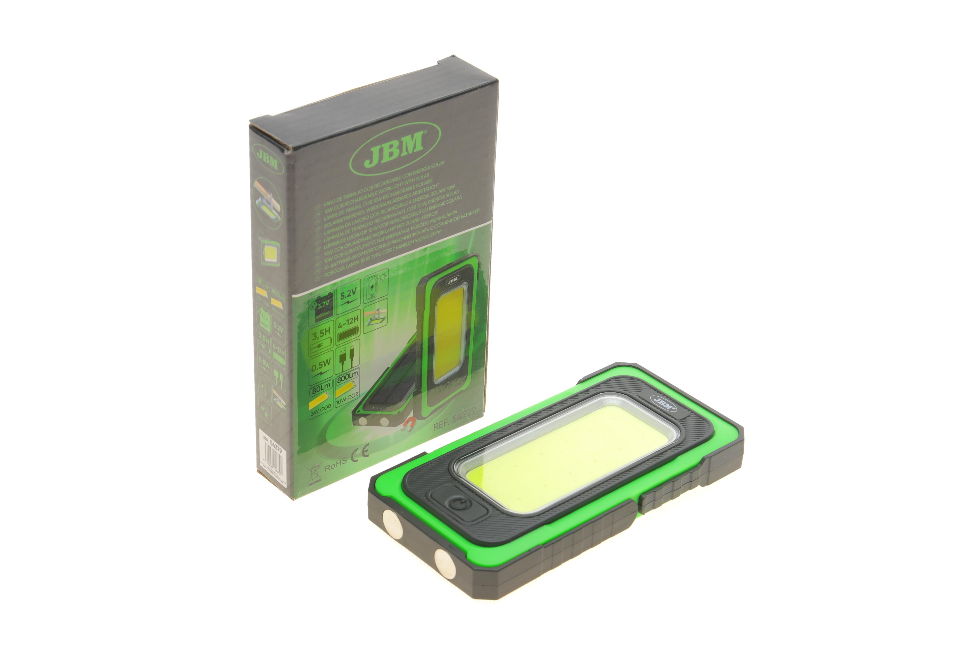 Ліхтарик акумуляторний на сонячній батареї 80-800Lm