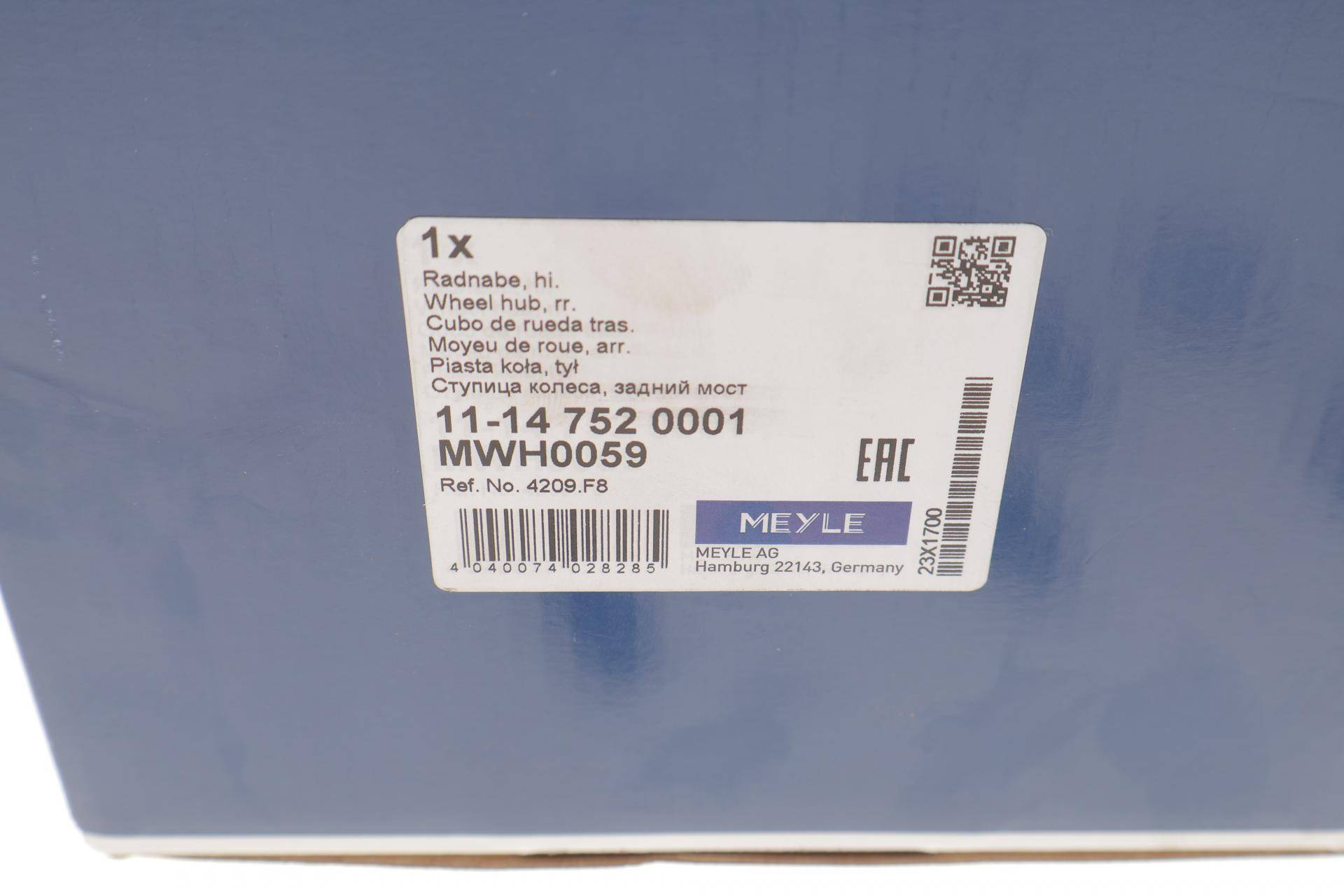 Підшипник маточини (задньої) Fiat Scudo 07- (+ABS) (дискові гальма)