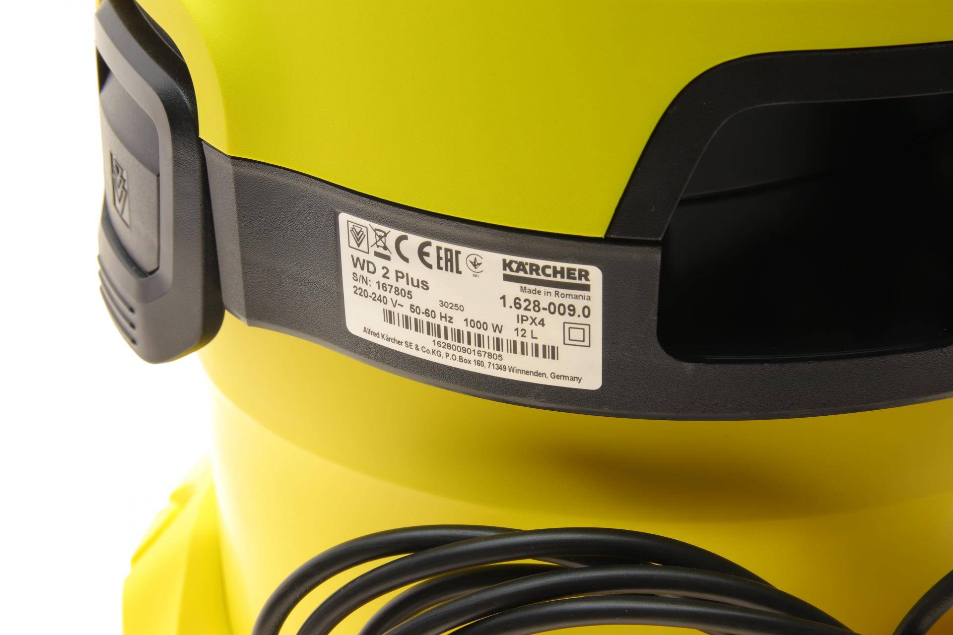 Пилосос для сухого/вологого прибирання WD 2 Plus V-12/4/18/C (+ фільтр-мішок) (1000Вт)