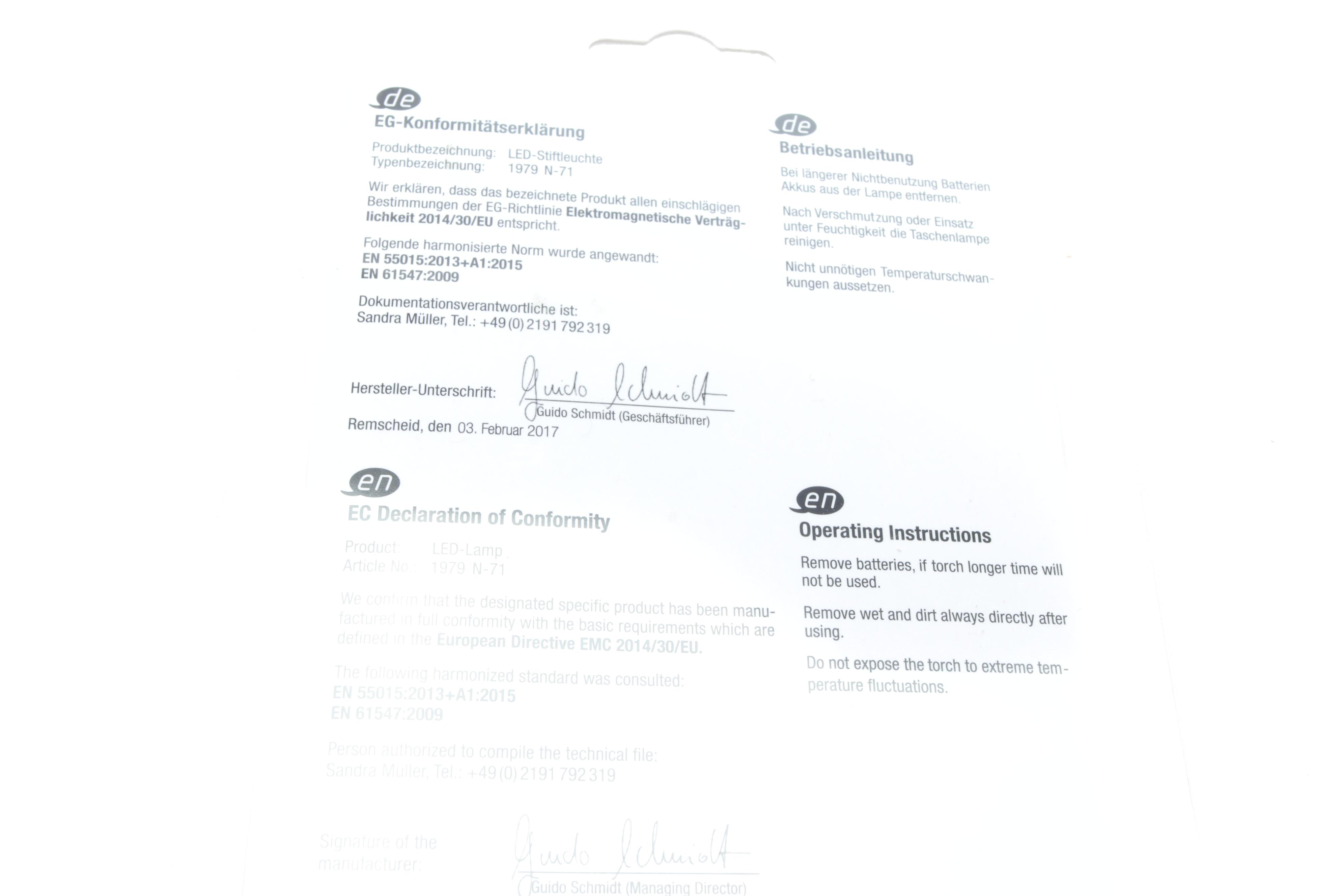 Ліхтарик кишеньковий (LED/130Lm)