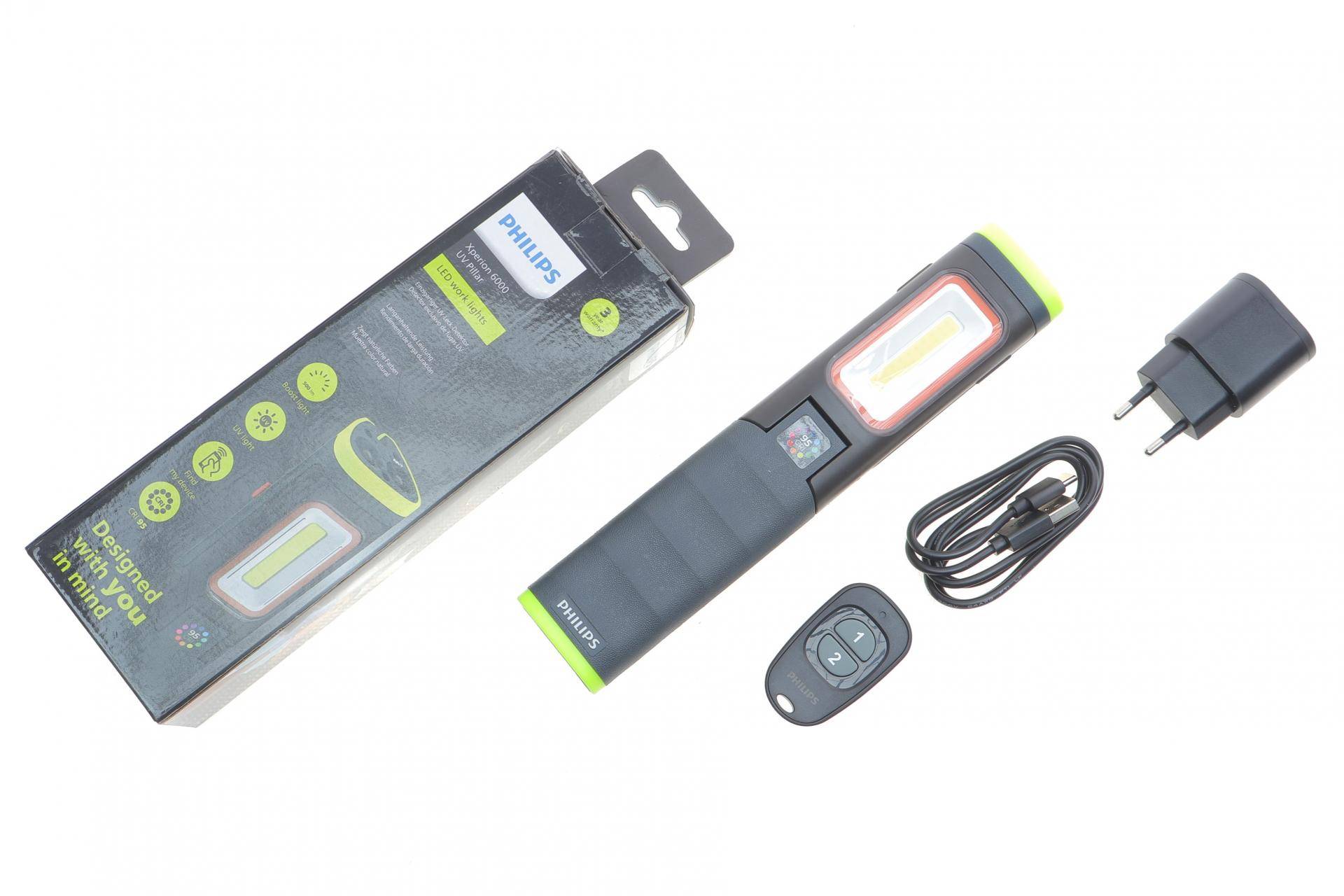 Ліхтарик інспекційний Xperion 6000 Pillar (6000K/режими 500lm/250lm/150lm/нахил 90°/УФ-світло/CRI95/гачок 360°/магніт)