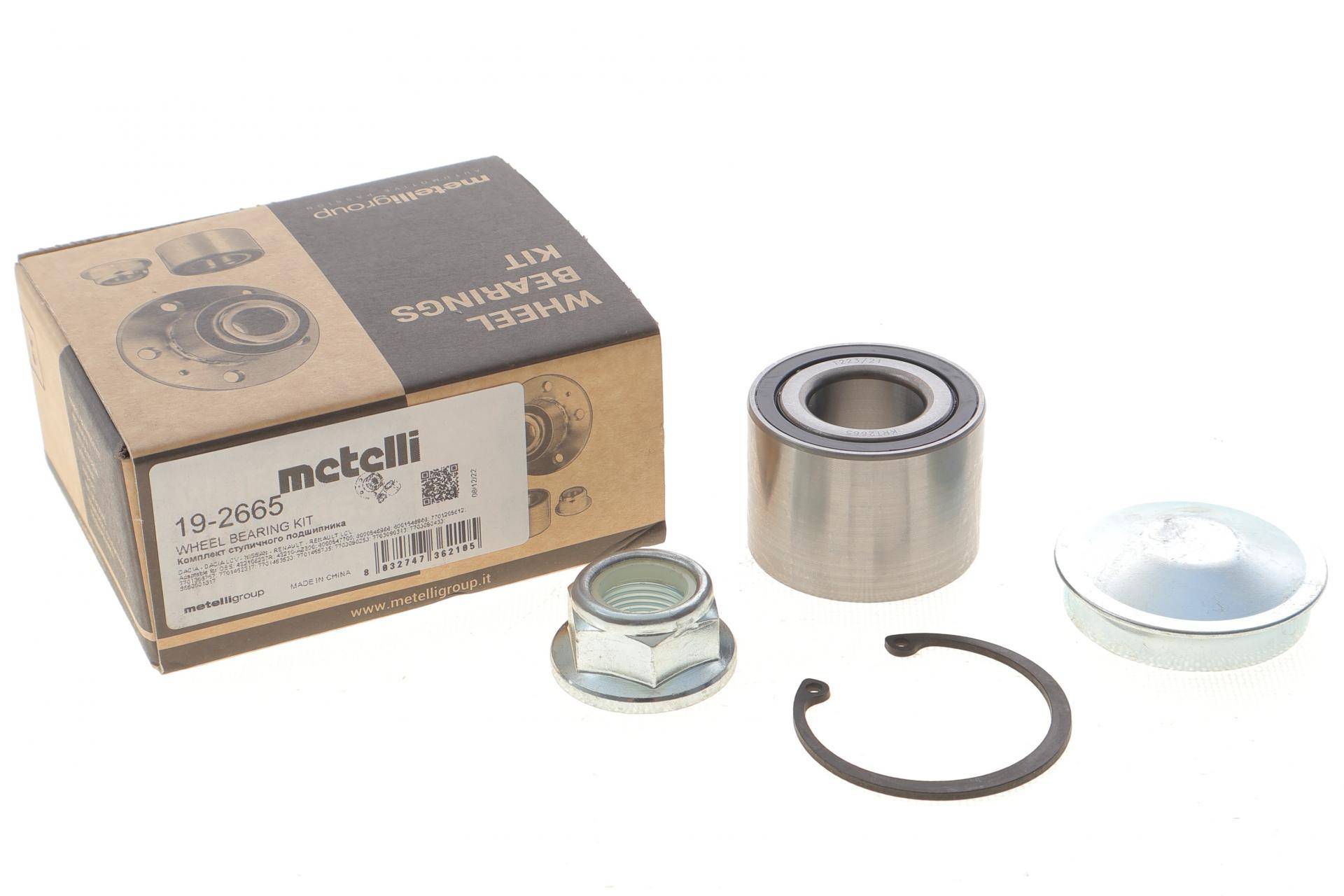 Підшипник маточини (задньої) Renault Megane/Clio 01- (25x52x37) (к-кт)