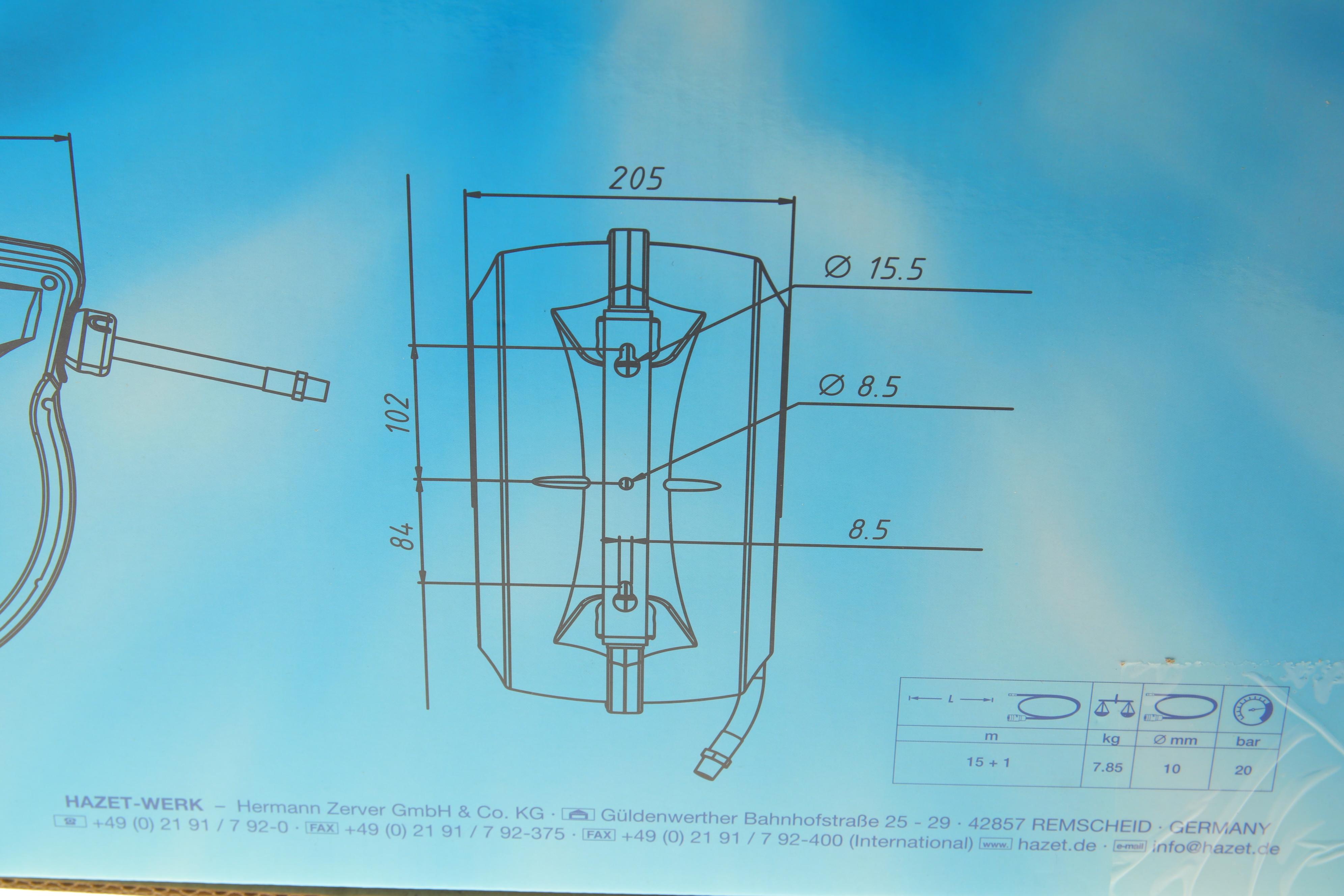 Шланг пневматичний на котушці 3/8