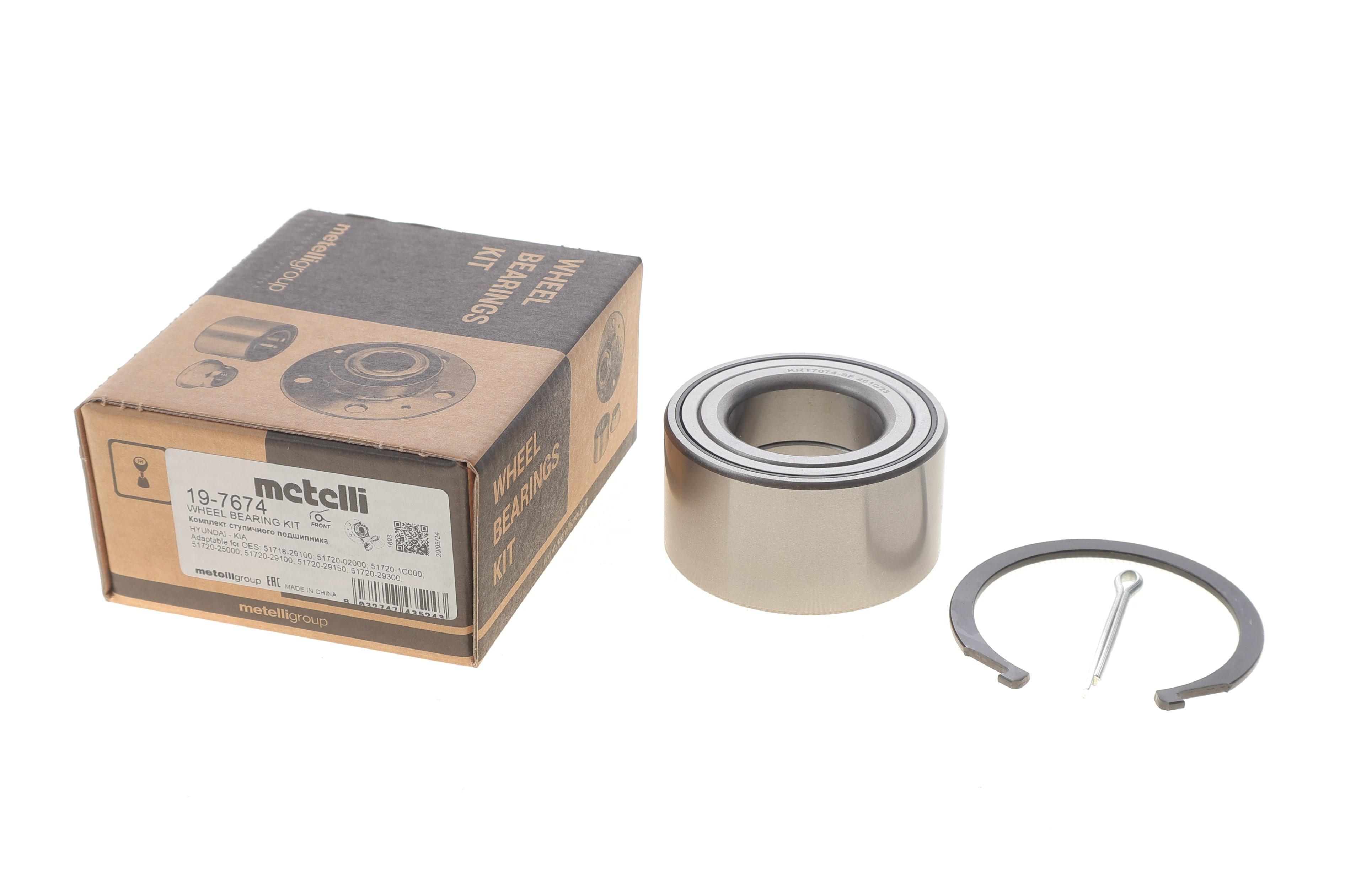 Підшипник маточини (передньої) Hyundai Accent 99-03/Kia Rio 05- (38x70x37) (к-кт)