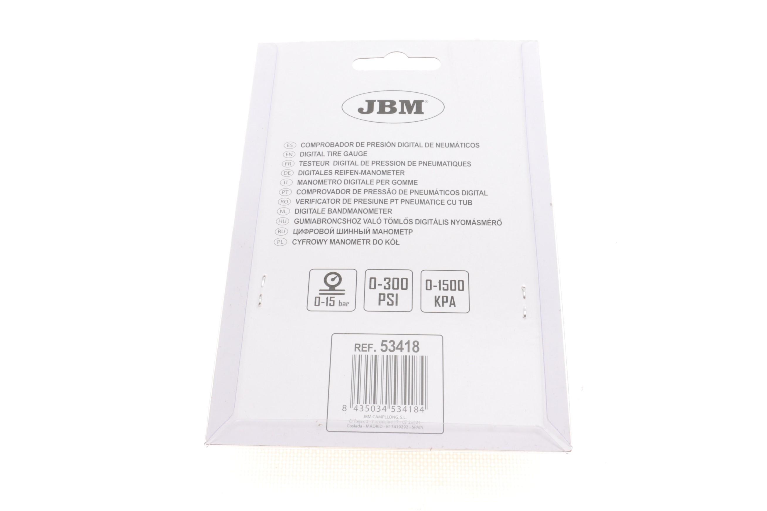 Манометр шинний цифровий (0-15 bar)