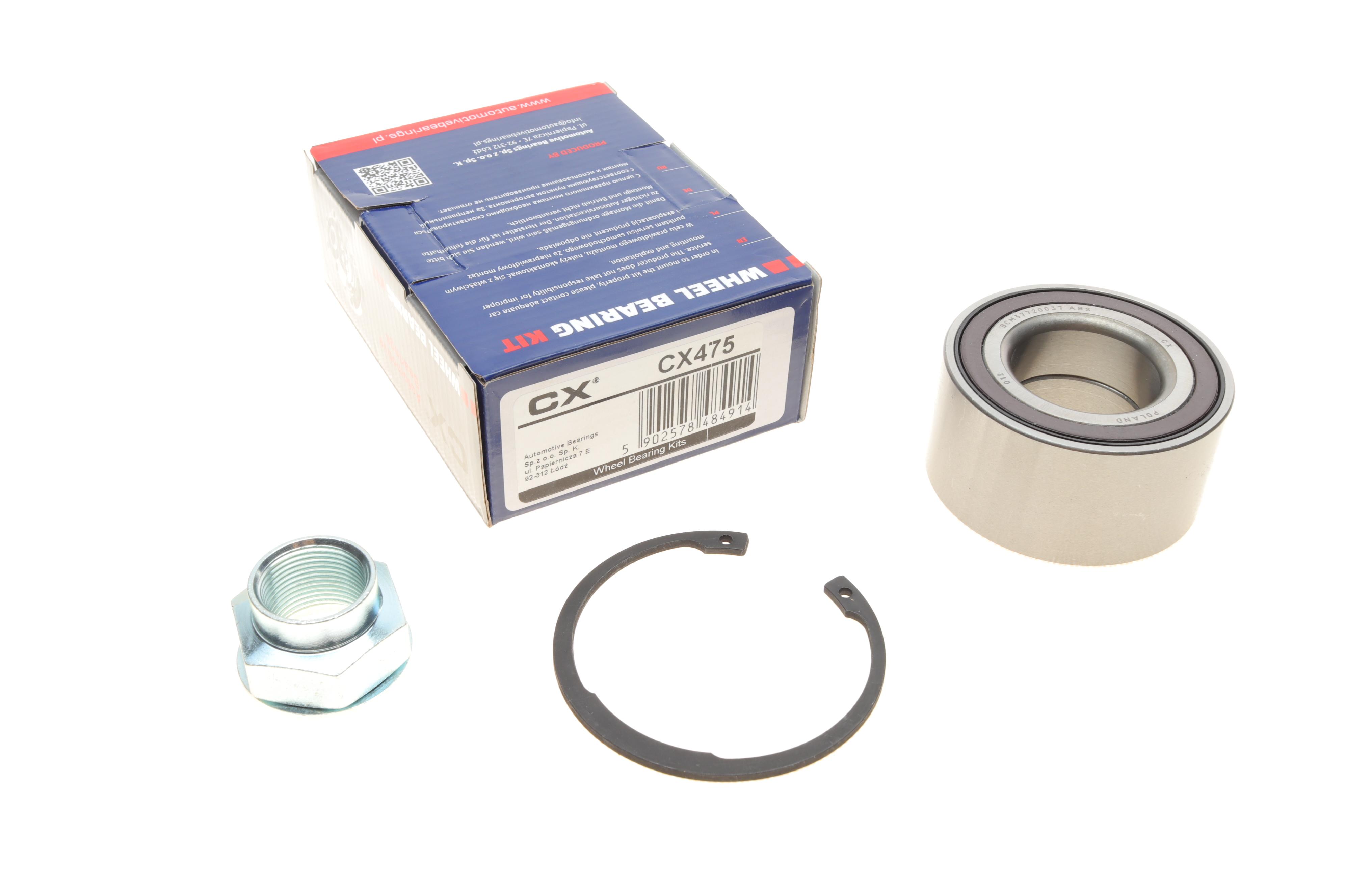 Підшипник маточини (передньої) Fiat Doblo 01- (+ABS) (37x72x37)