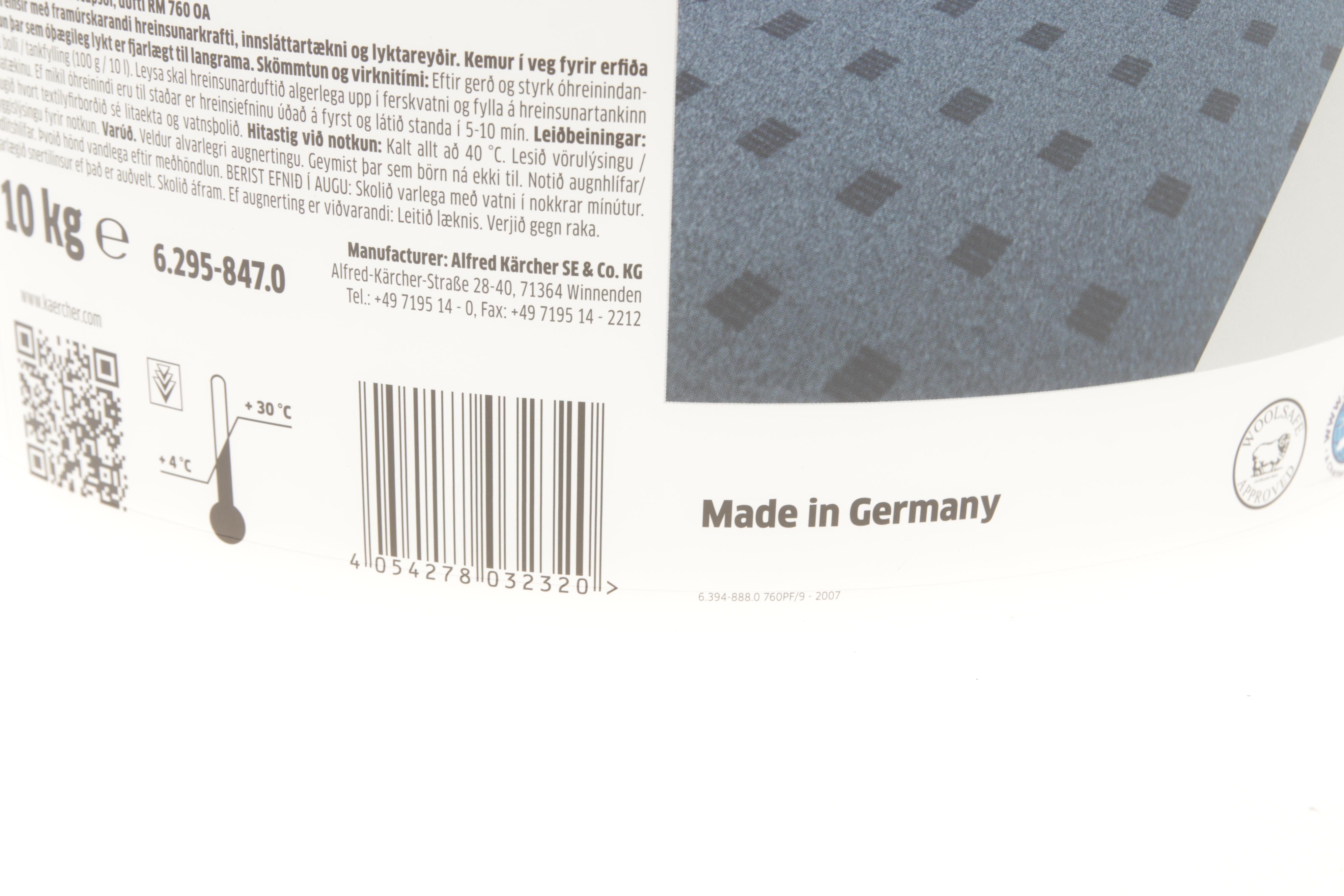 Засіб для чистки килимів порошковий CarpetPro RM 760 (10kg)(Puzzi 10/1 /10/2 /30/4)