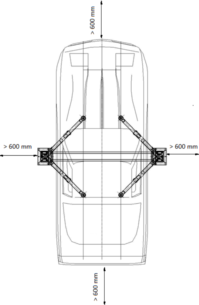 Підйомник двостійковий MM Superlift 6000UC 380В з верхньою синхронізацією (без монтажу)