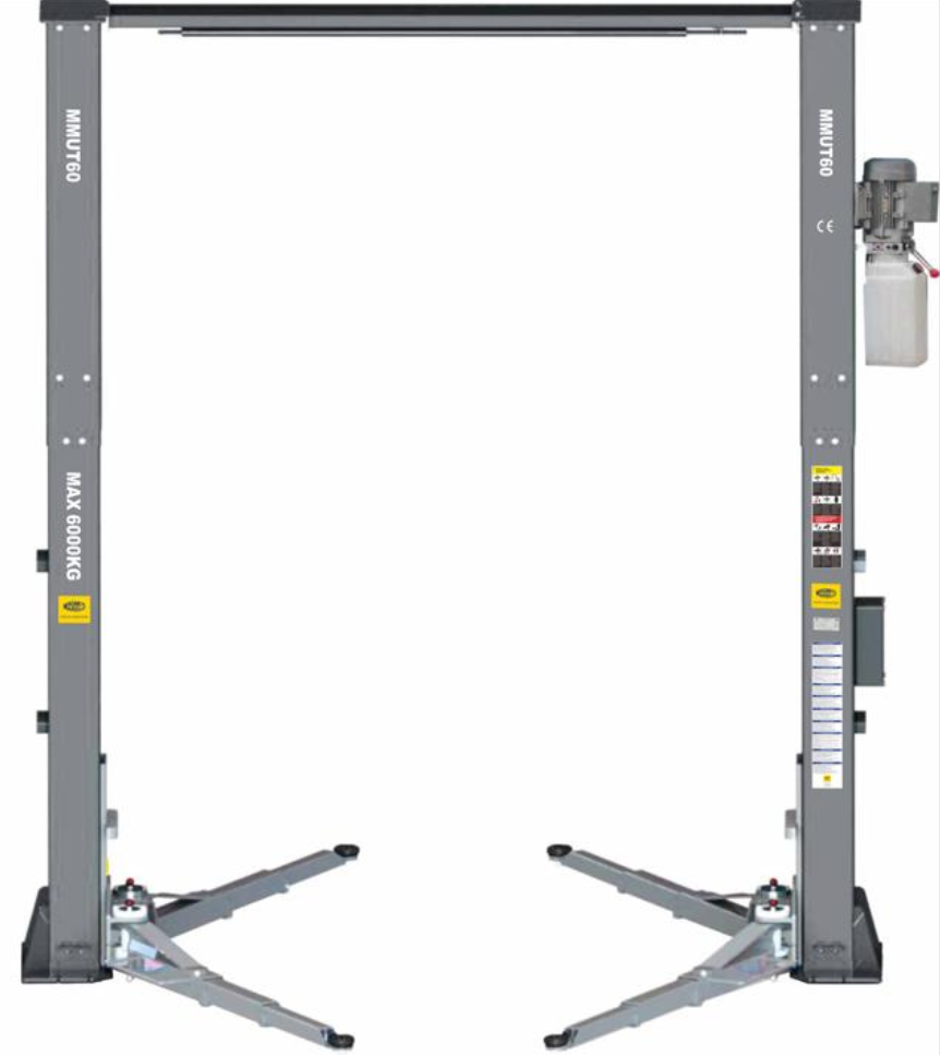 Підйомник двостійковий MM Superlift 6000UC 380В з верхньою синхронізацією (без монтажу)