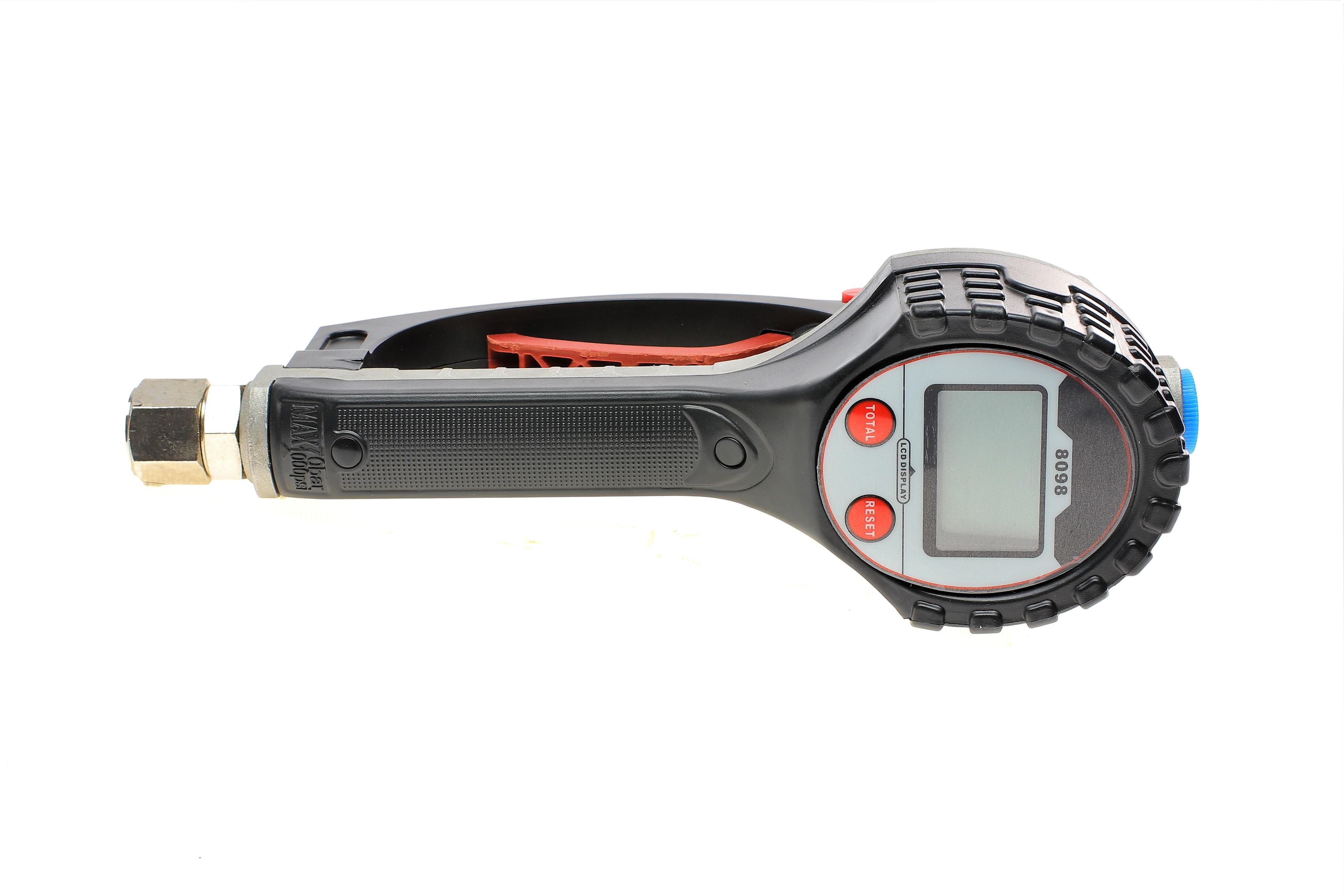 Пістолет для заливки оливи (електр. вимірювання, пам'ять і автоматичний клапан)