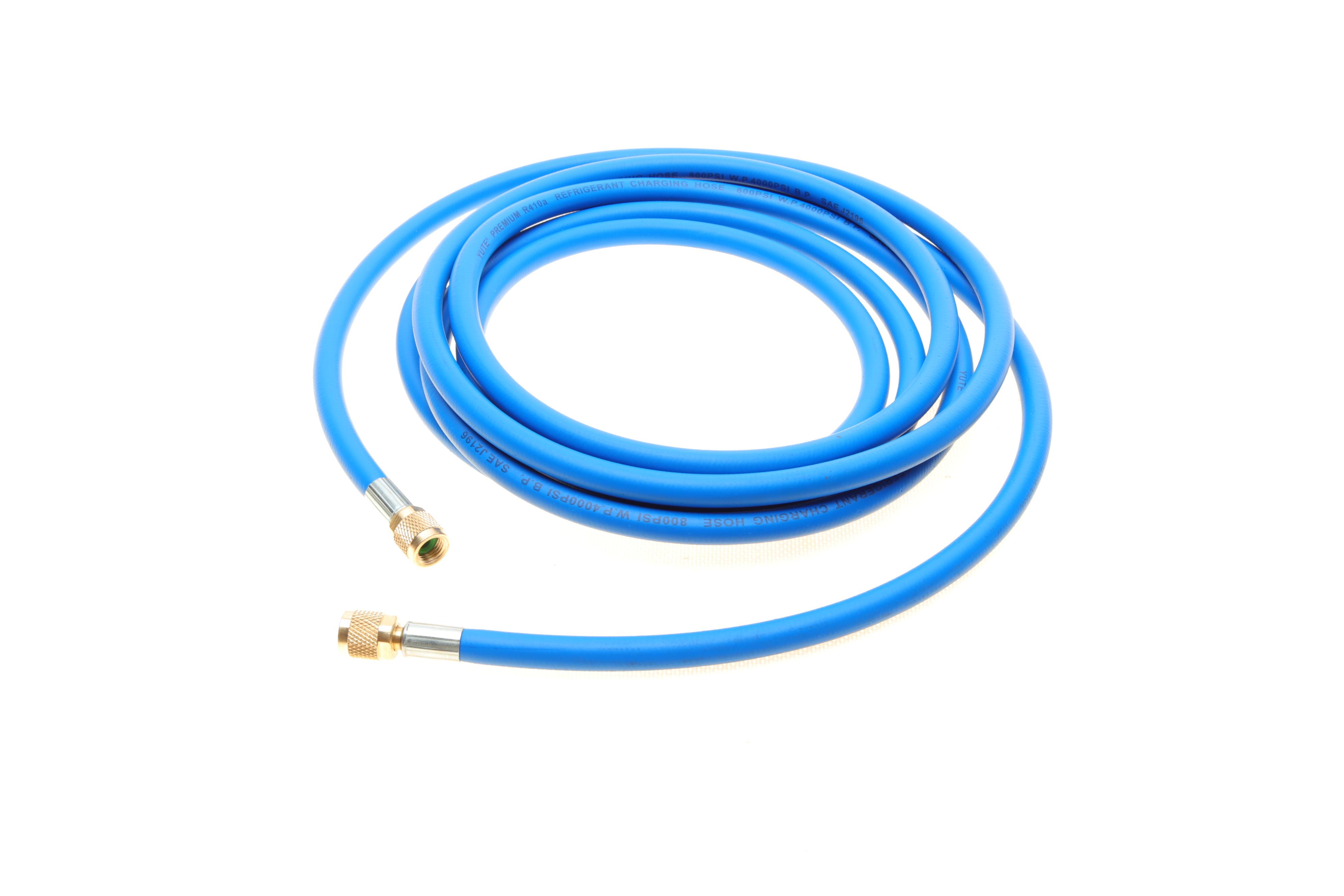 Заправний шланг 4000mm (голубий) (F 1/4''SAE x F 1/4''SAE)
