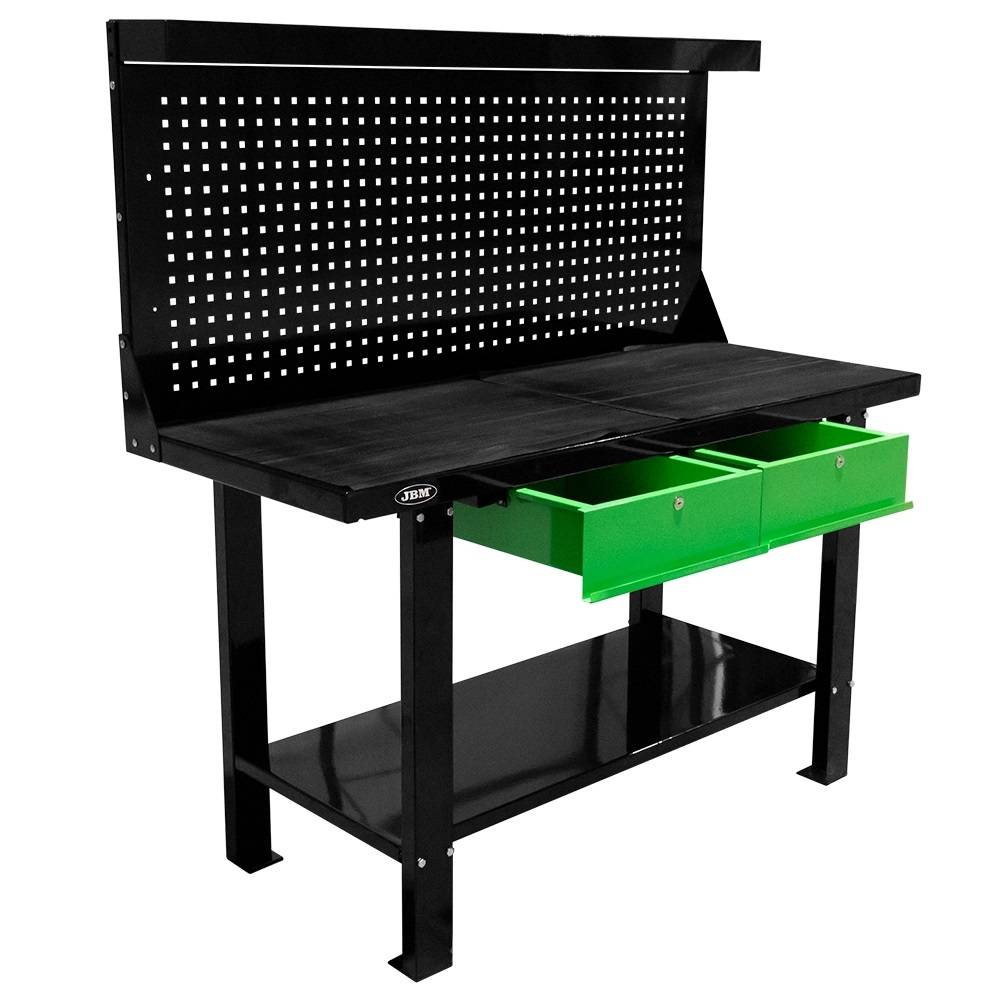 Стіл робочий (верстак) з задньою стінкою (150х64х155 см)