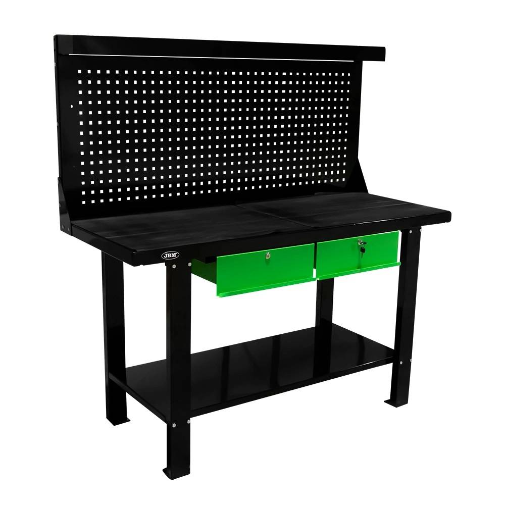 Стіл робочий (верстак) з задньою стінкою (150х64х155 см)