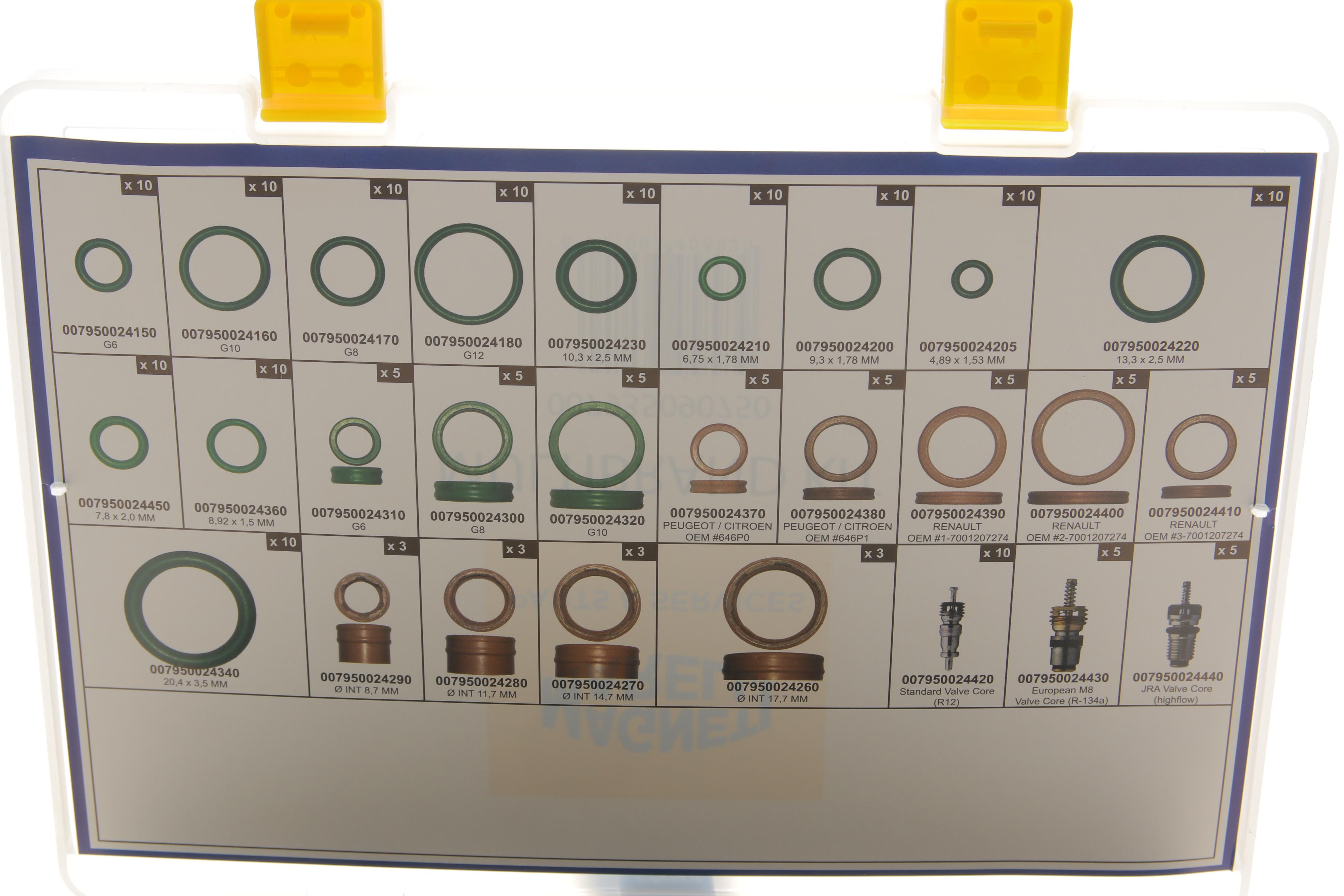 Набір ущільнювачів O-ring (універсальний) (120 шт.)