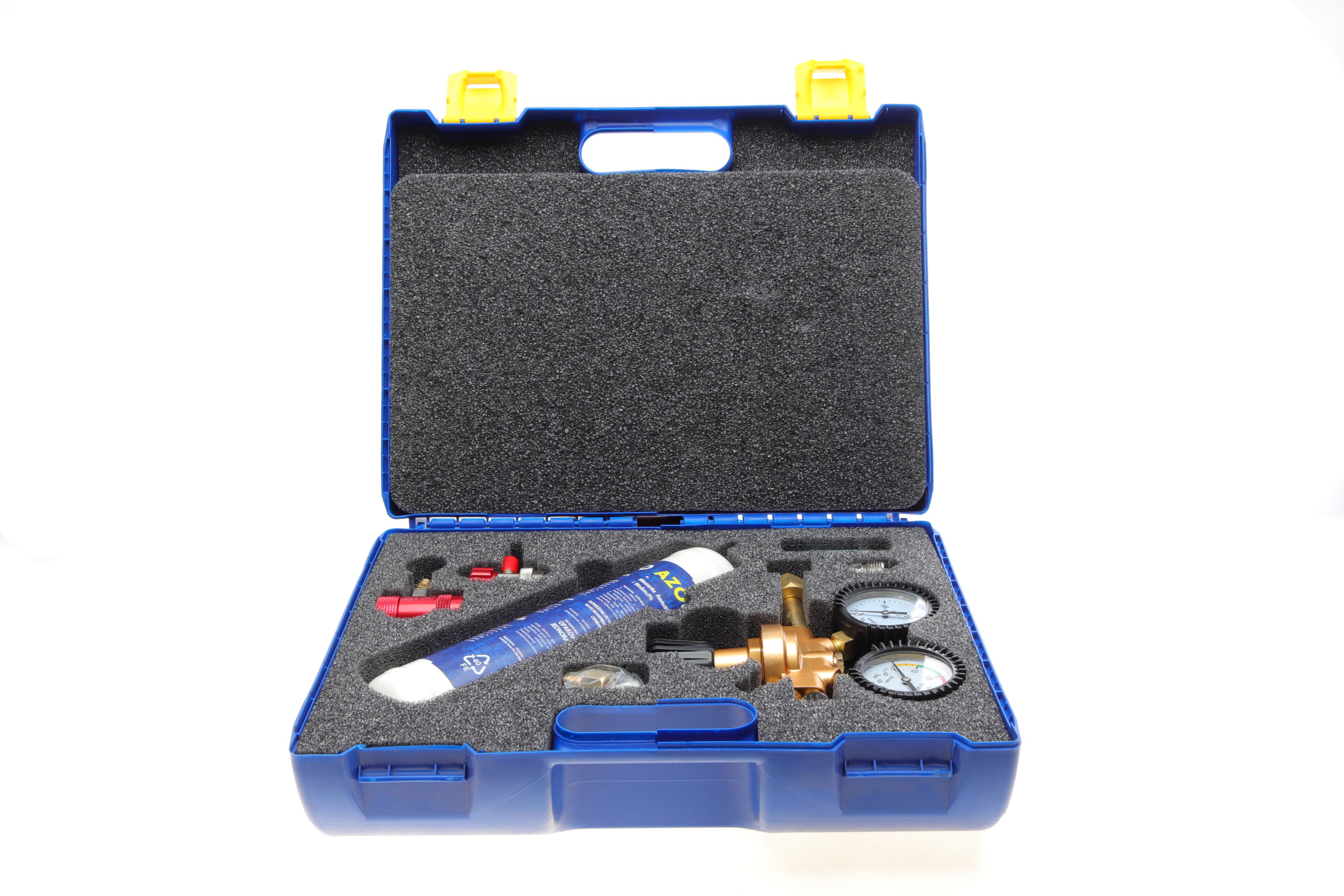 Комплект для перевірки герметичності азот/водень (балон (1кг)/редуктор/манометр/детектор/клапан)