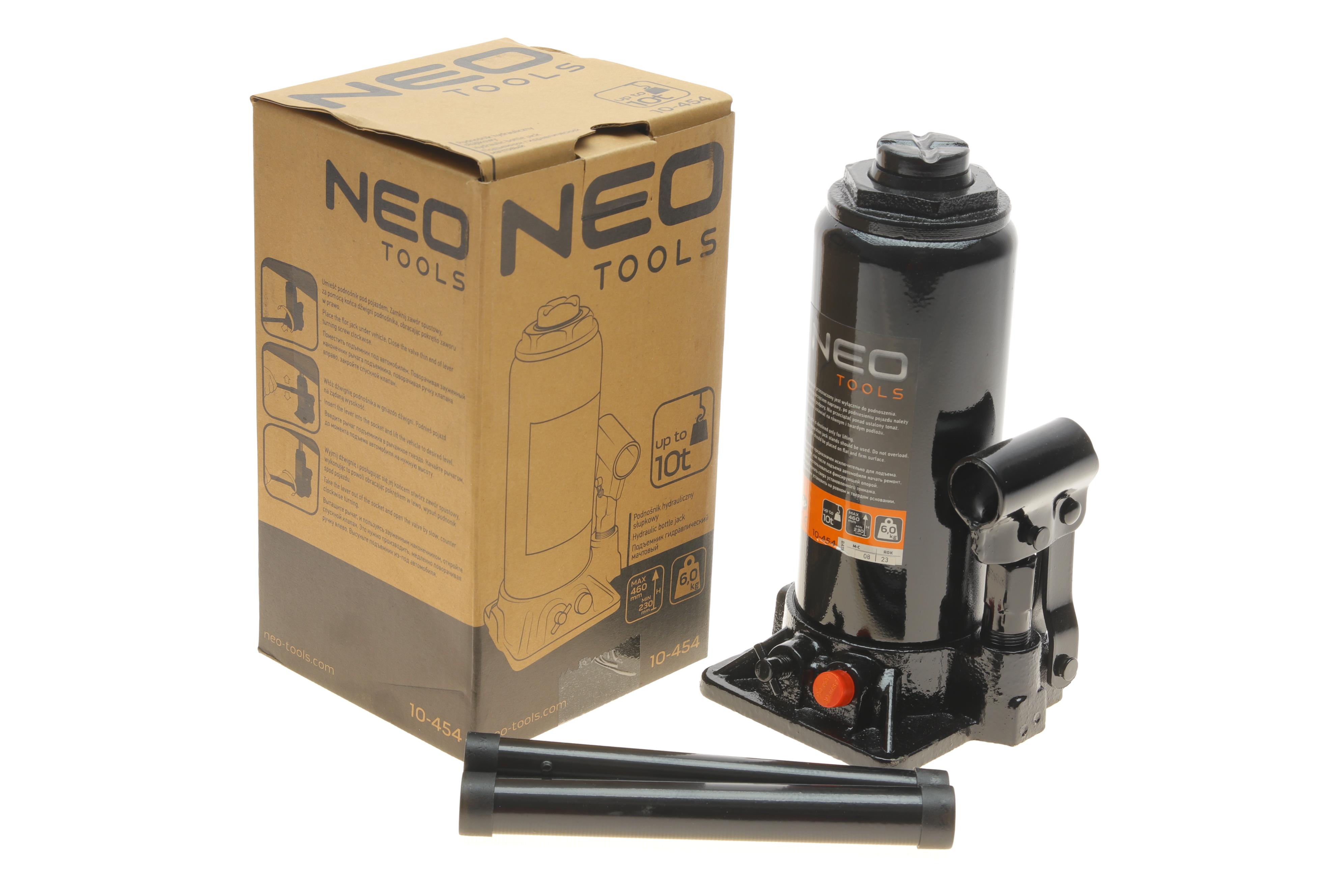 Домкрат пляшковий гідравлічний 10 т h=230-460 мм