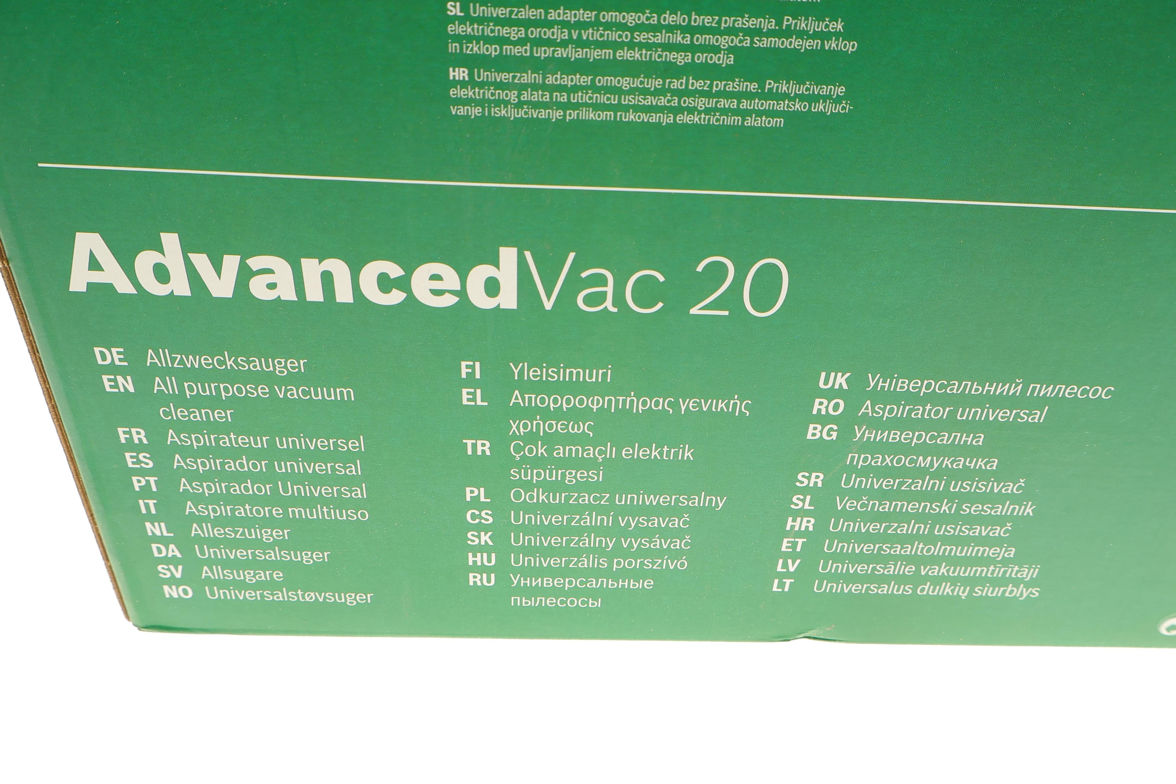 Пилосос для сухого/вологого прибирання (універсальний) AdvancedVac 20 (з функцією обдування) 1200W
