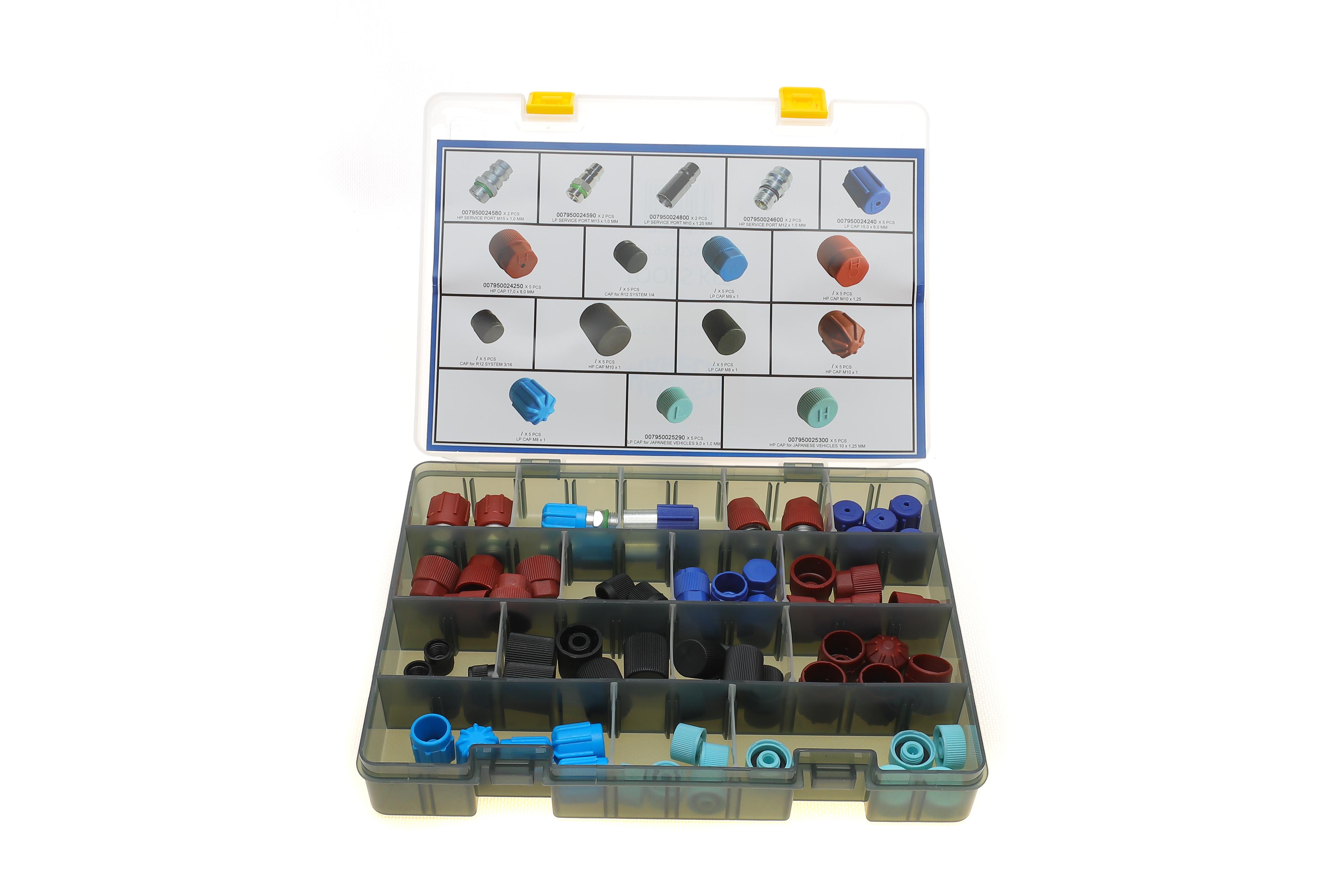 Набір сервісних гайок і штуцерів для обслуговування кондиціонерів