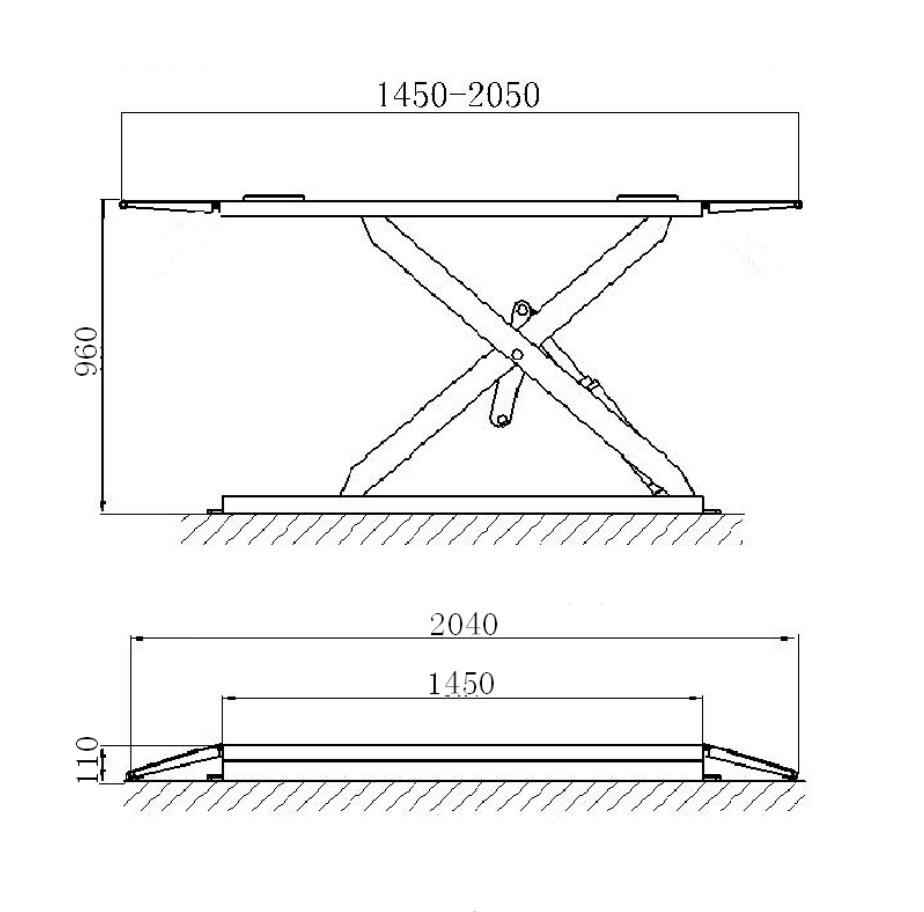 Підйомник ножичний MM UZ30Y 3000 кг 380В (без монтажу)