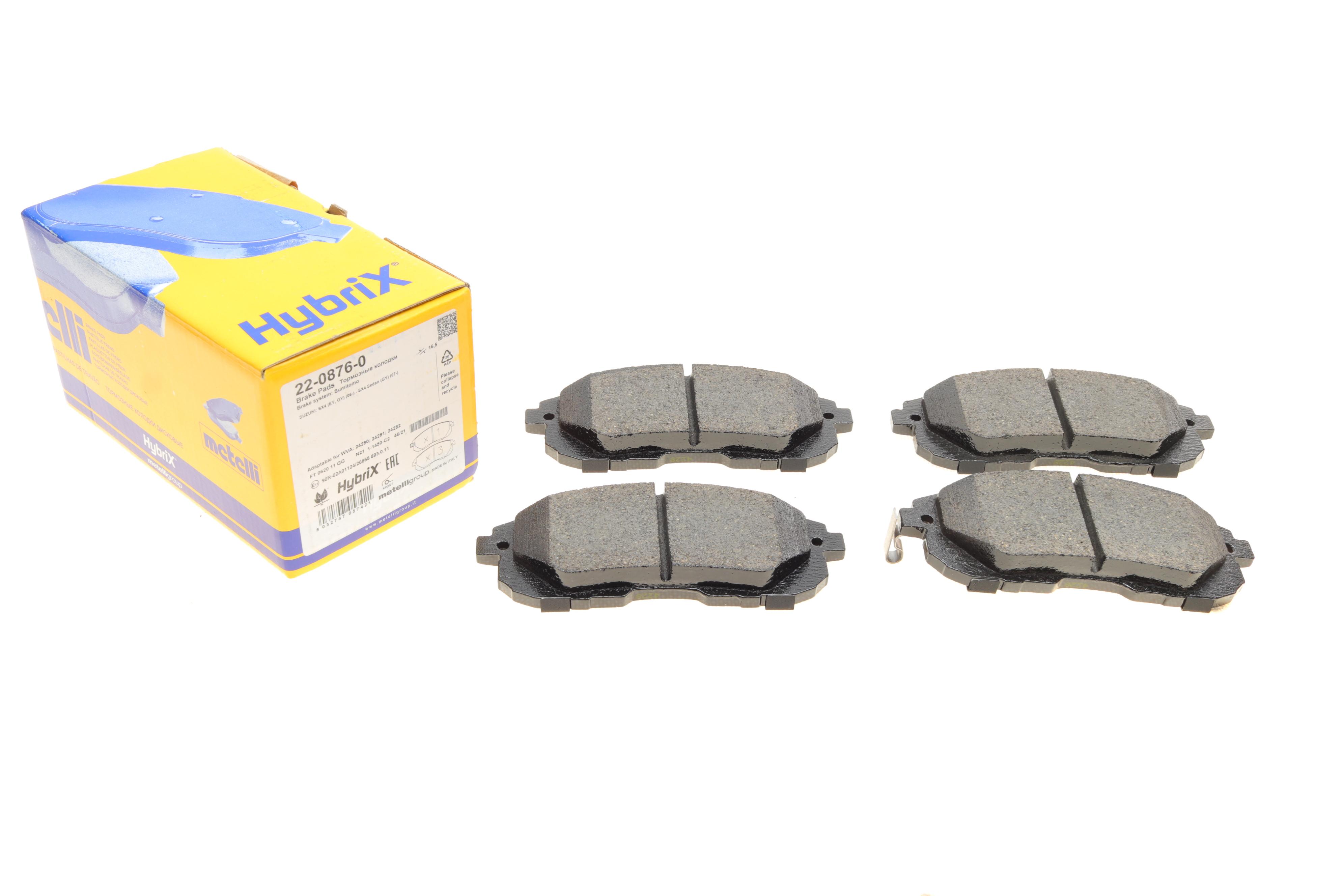 Колодки гальмівні (передні) Renault Latitude/Nissan Juke/Cube 09-/Tiida 07-12/Suzuki SX4 06-