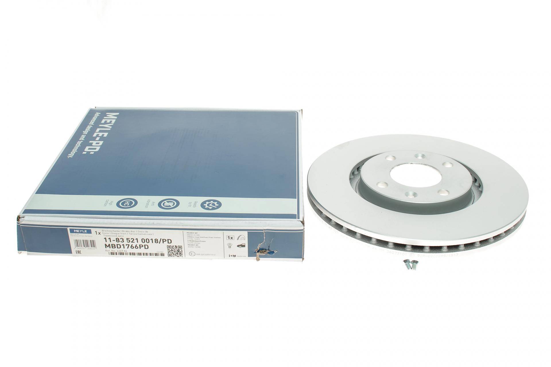 Диск гальмівний (передній) Citroen Berlingo 08- (283x26)