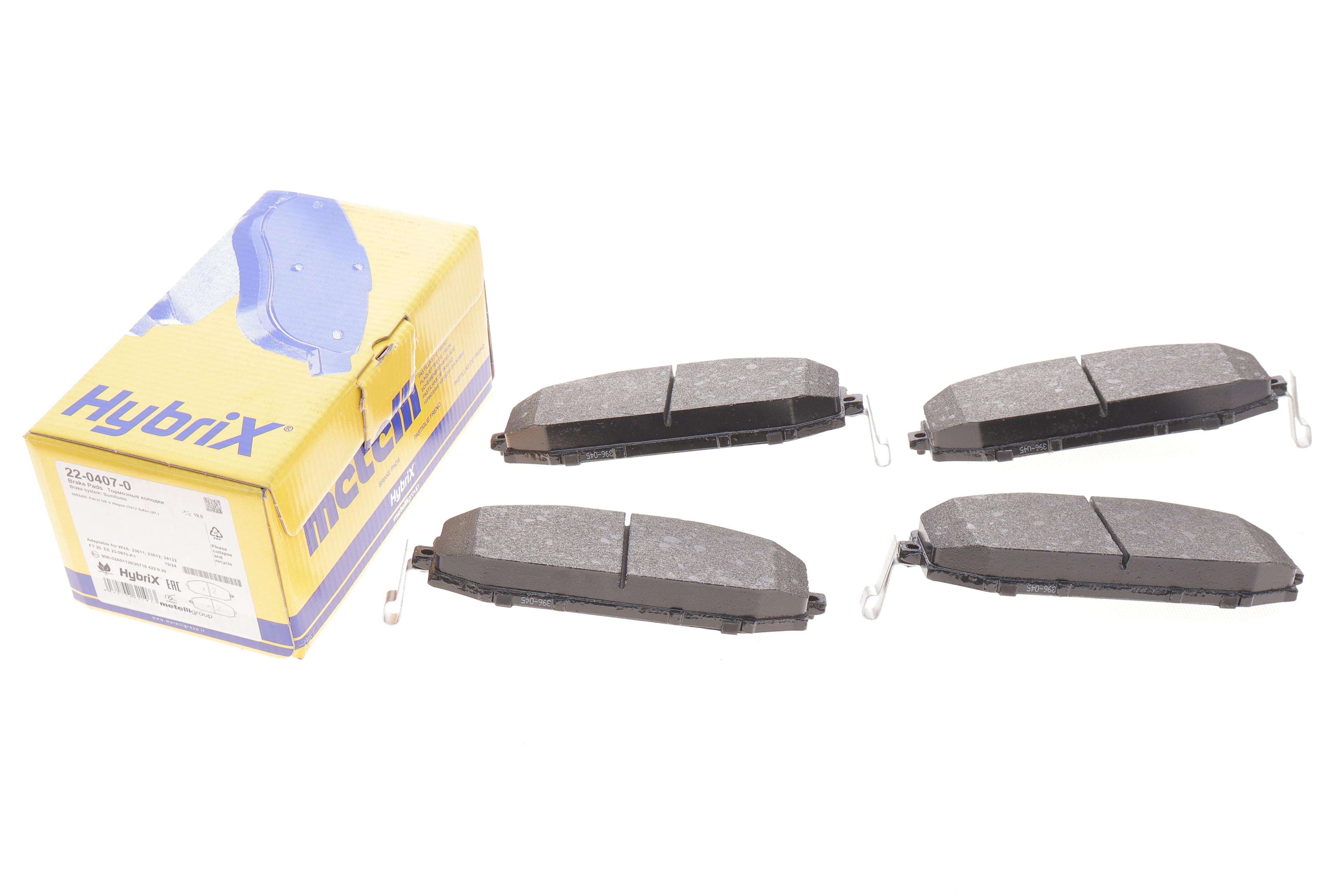 Колодки гальмівні (передні) Nissan Patrol GR V 97-