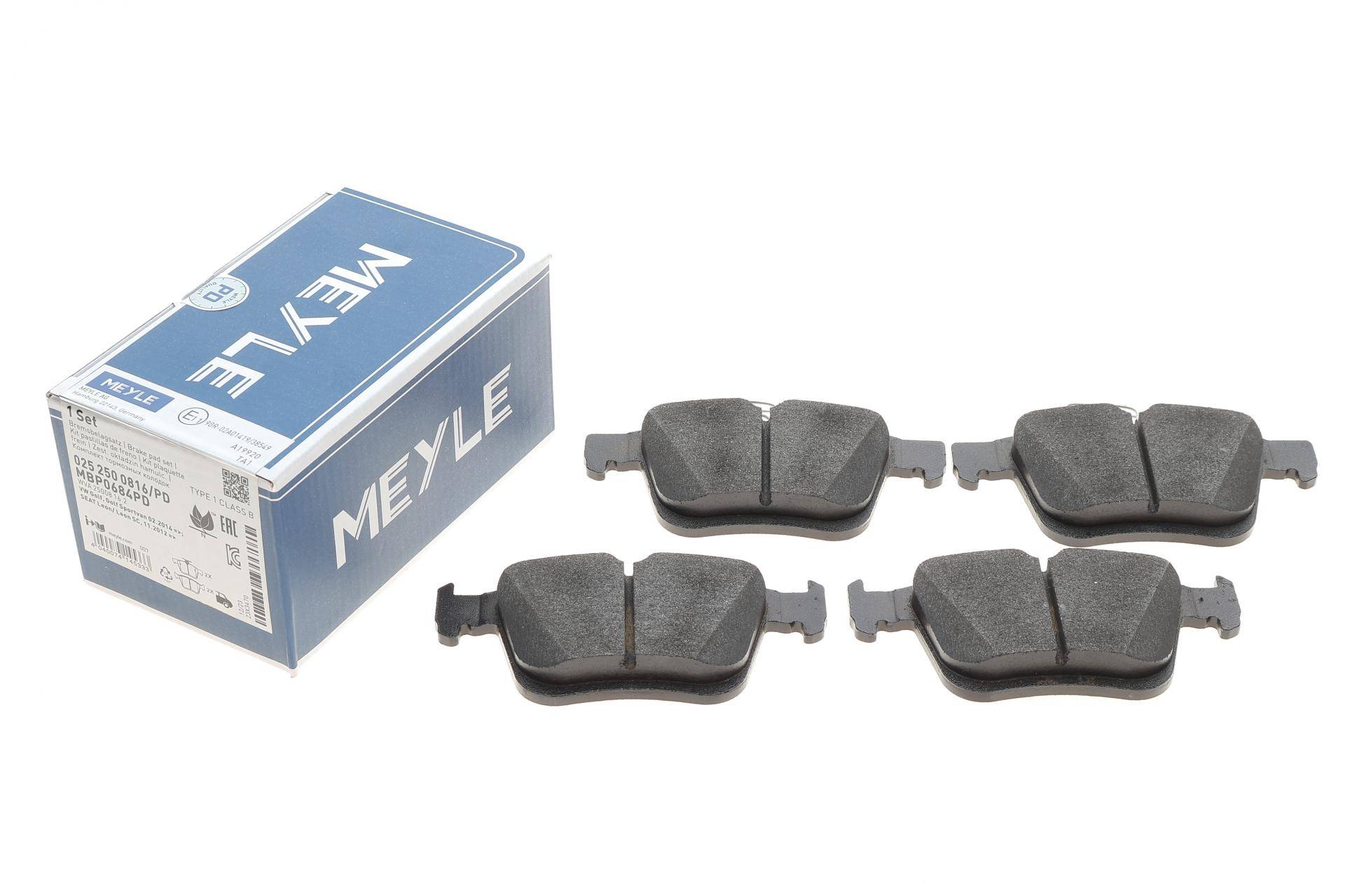 Колодки гальмівні (задні) VW Golf/Touran 1.0-2.0 TDI 12- (Ate)