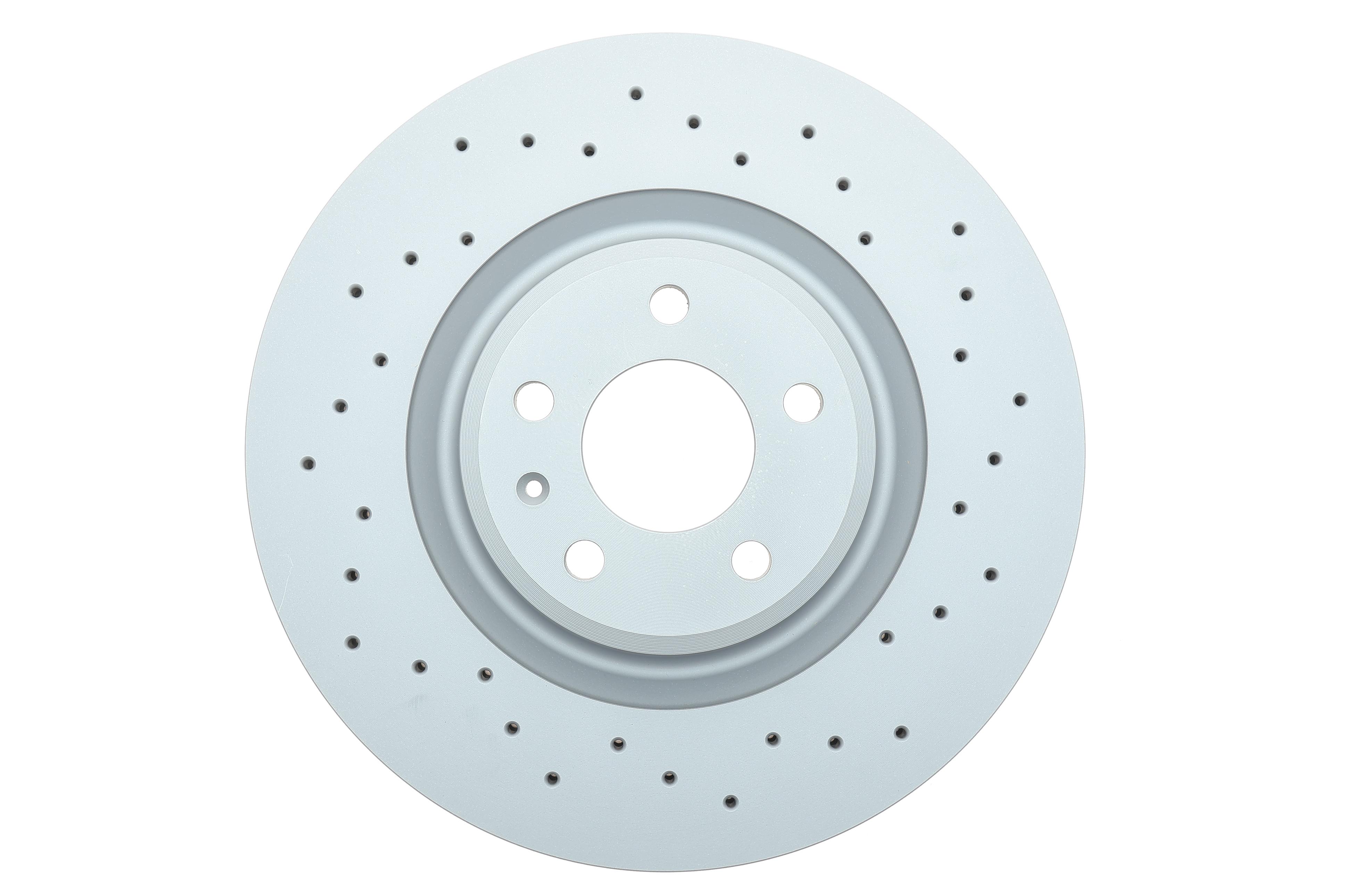 Диск гальмівний (передній) Audi A4/A6 07- (345х30) (з покриттям) (з отвором) (вент.)