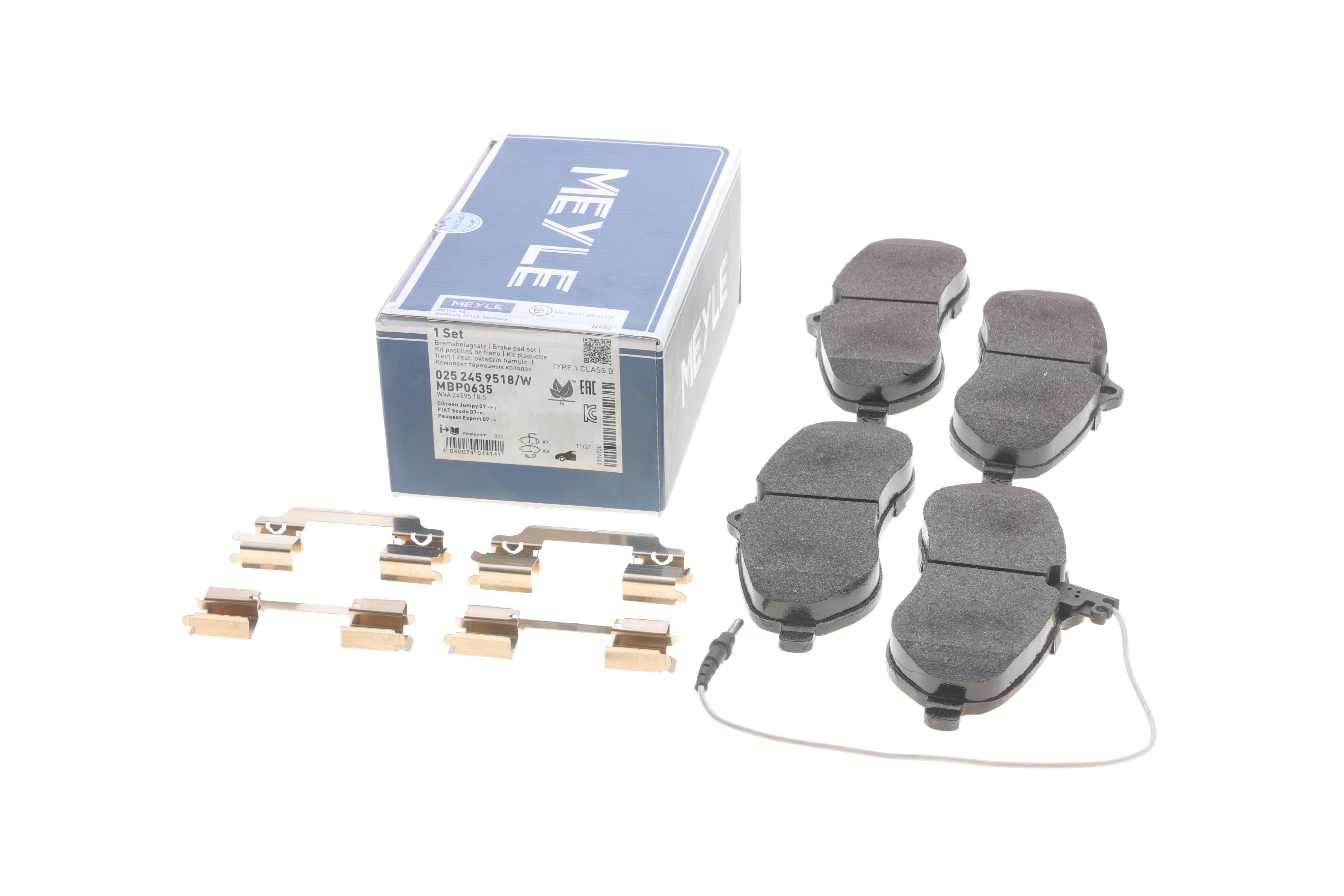 Колодки гальмівні (передні) Fiat Scudo 07-