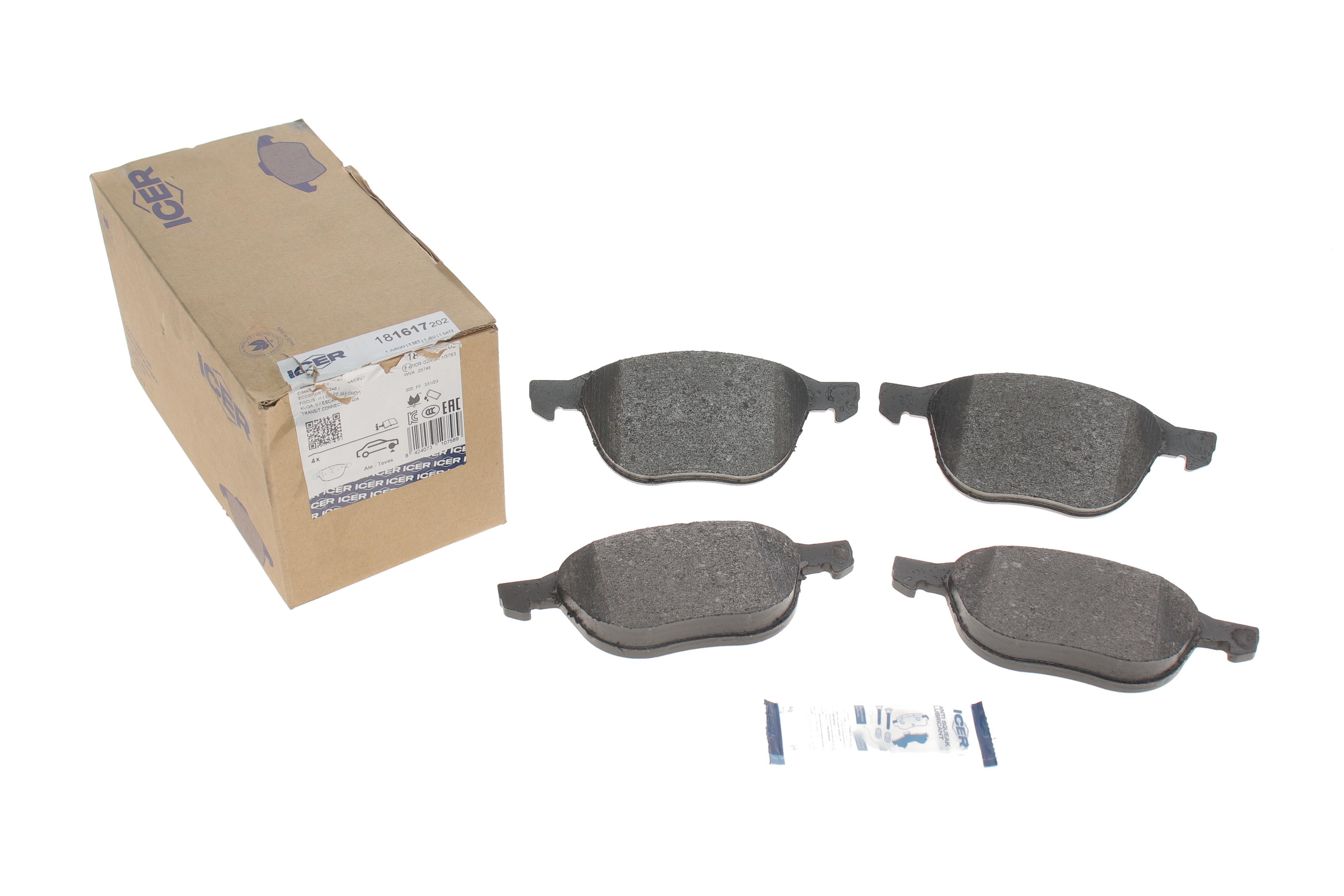 Колодки гальмівні (передні) Ford Transit Connect/Tourneo Connect/Kuga 13-/Focus/C-Max 07-