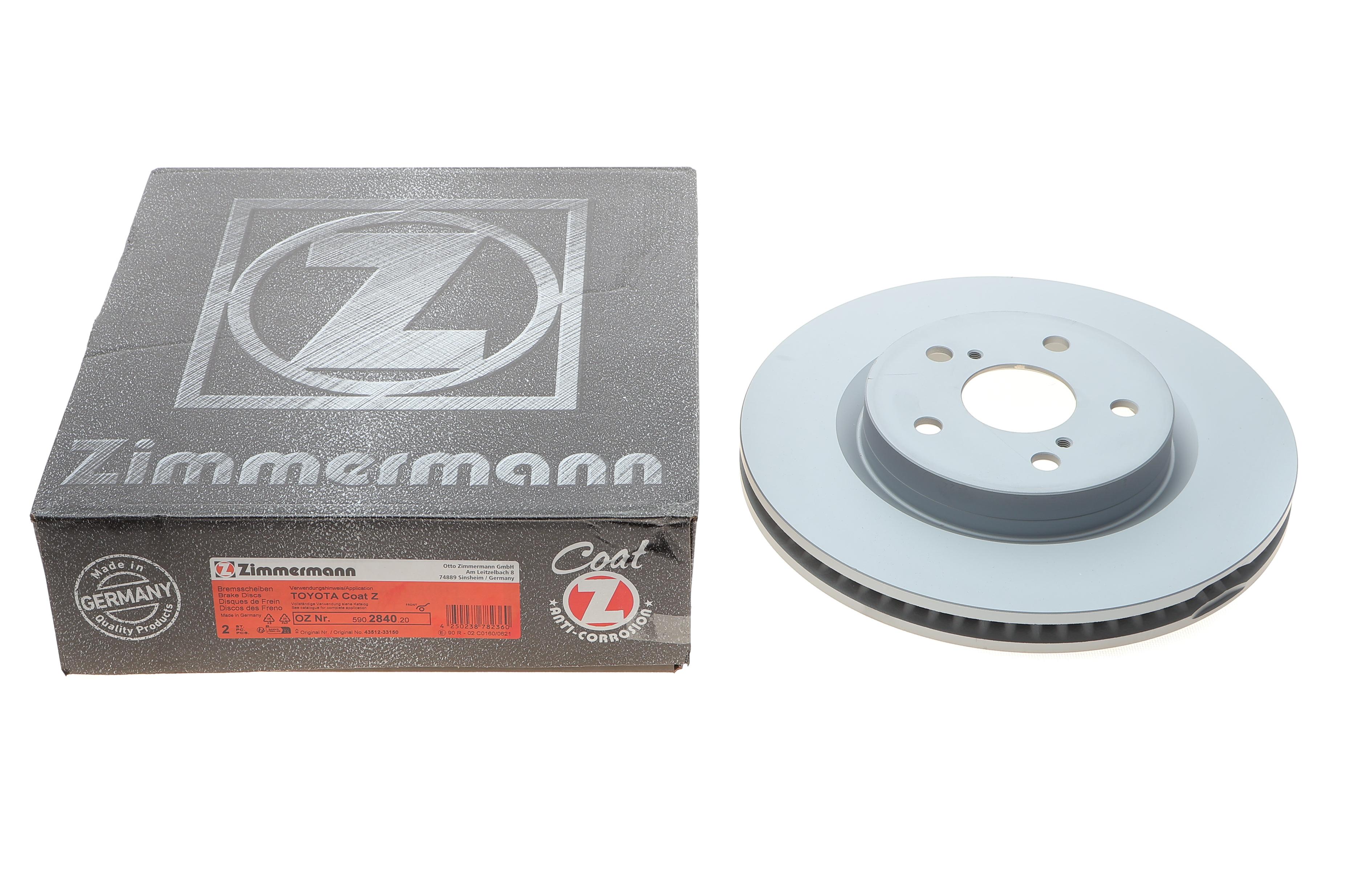 Диск гальмівний (передній) Lexus ES/UX/Toyota Camry/Rav4 17- (305x28)