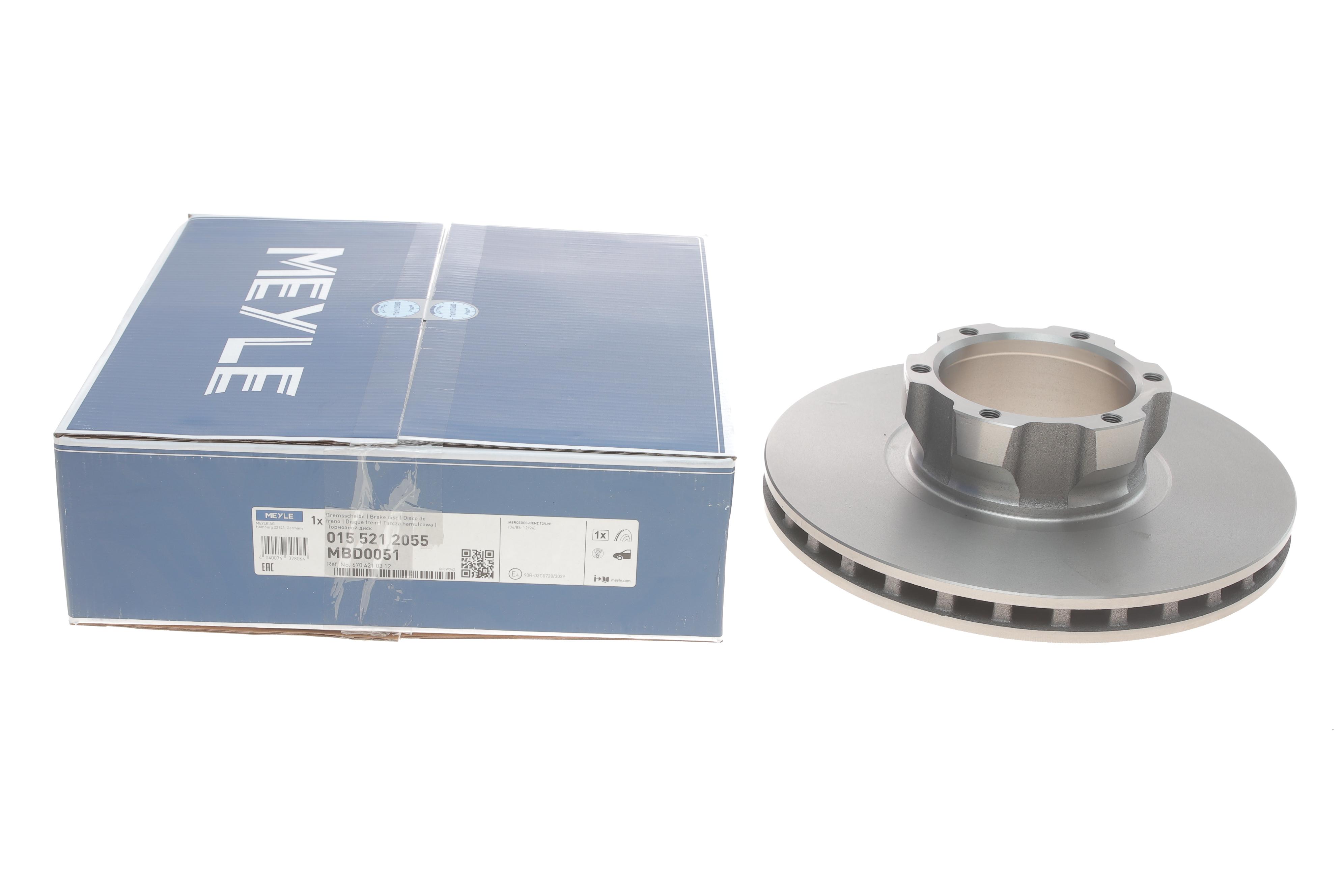 Диск гальмівний (передній) MB Vario 17.5" (324x30)